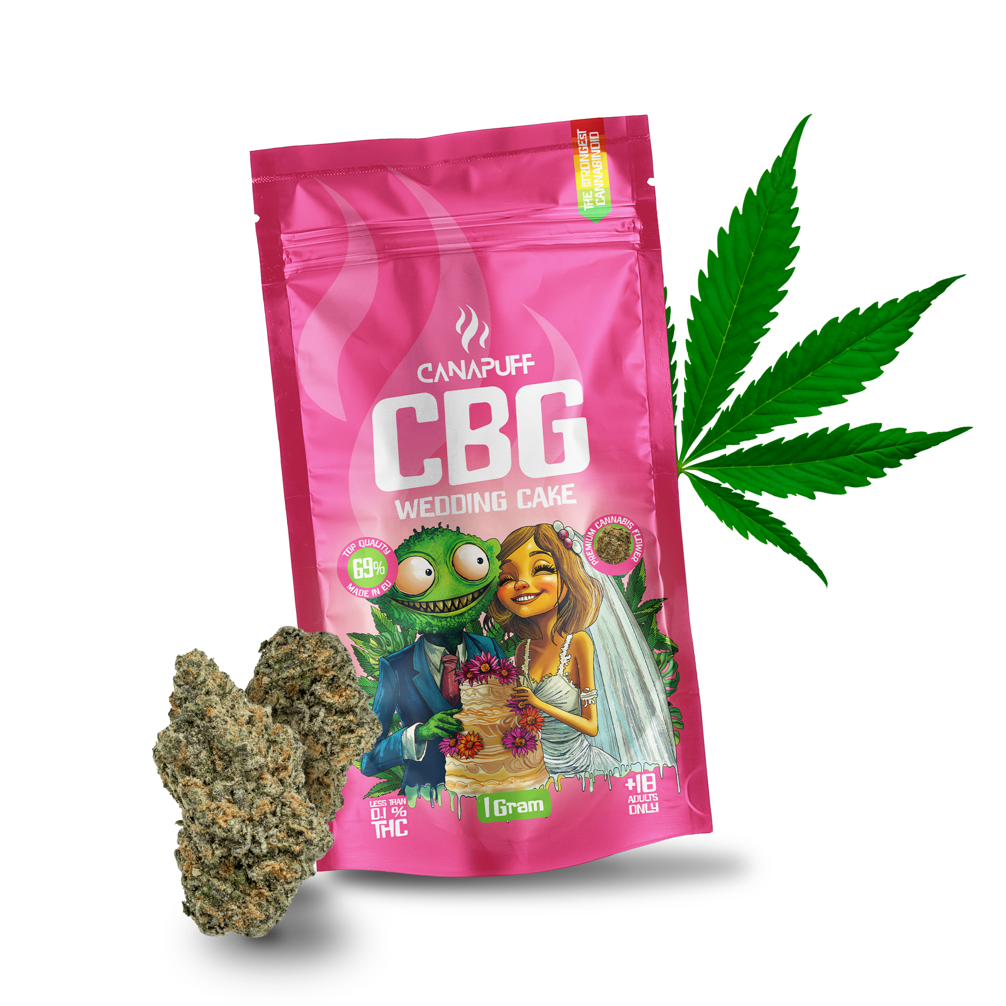 Canapuff - Wedding Cake 69% - CBG Blüten