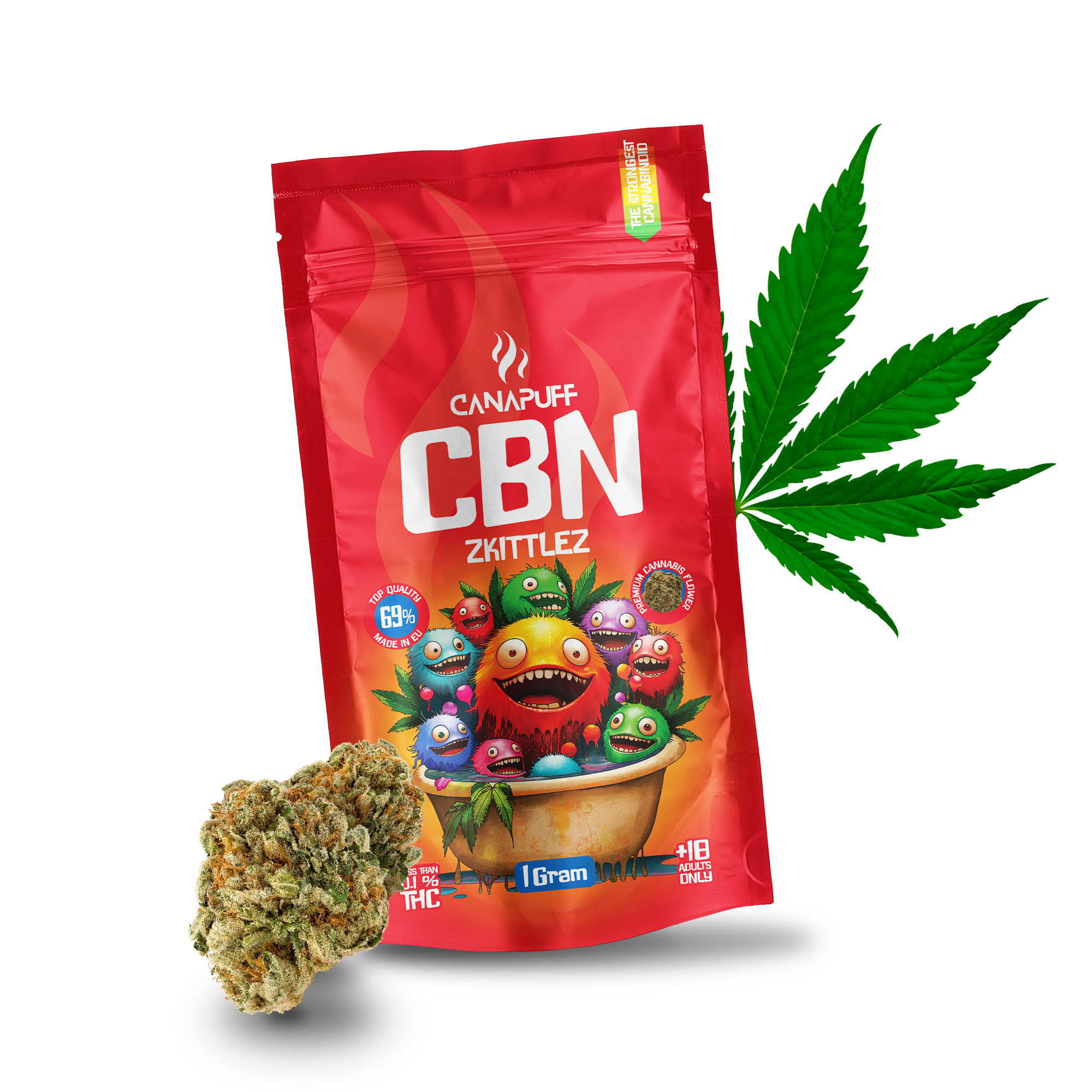 Canapuff - Zkittlez 69% - CBN Blüten