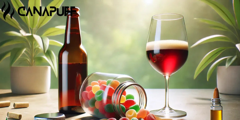 Kannst Du CBD Gummibärchen mit Alkohol mischen? Sicherheitsleitfaden & Wirkungen-Canapuff