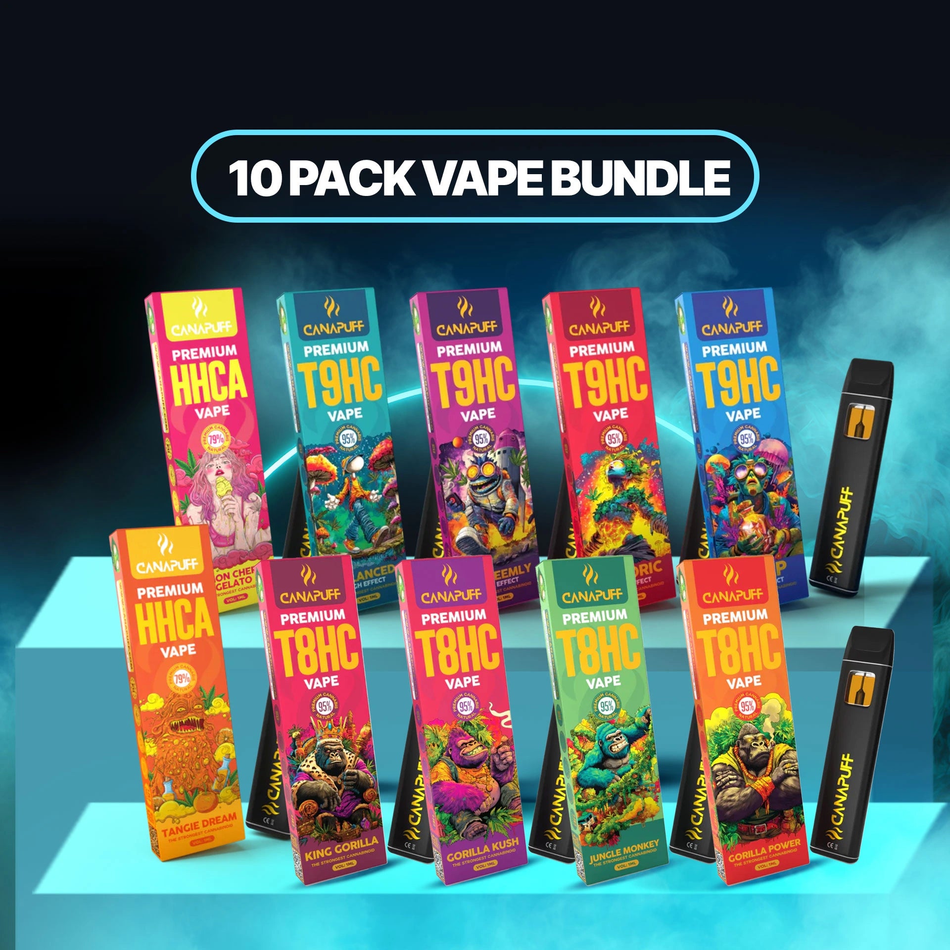 10-Pack Vape Bundle (10x1ml)