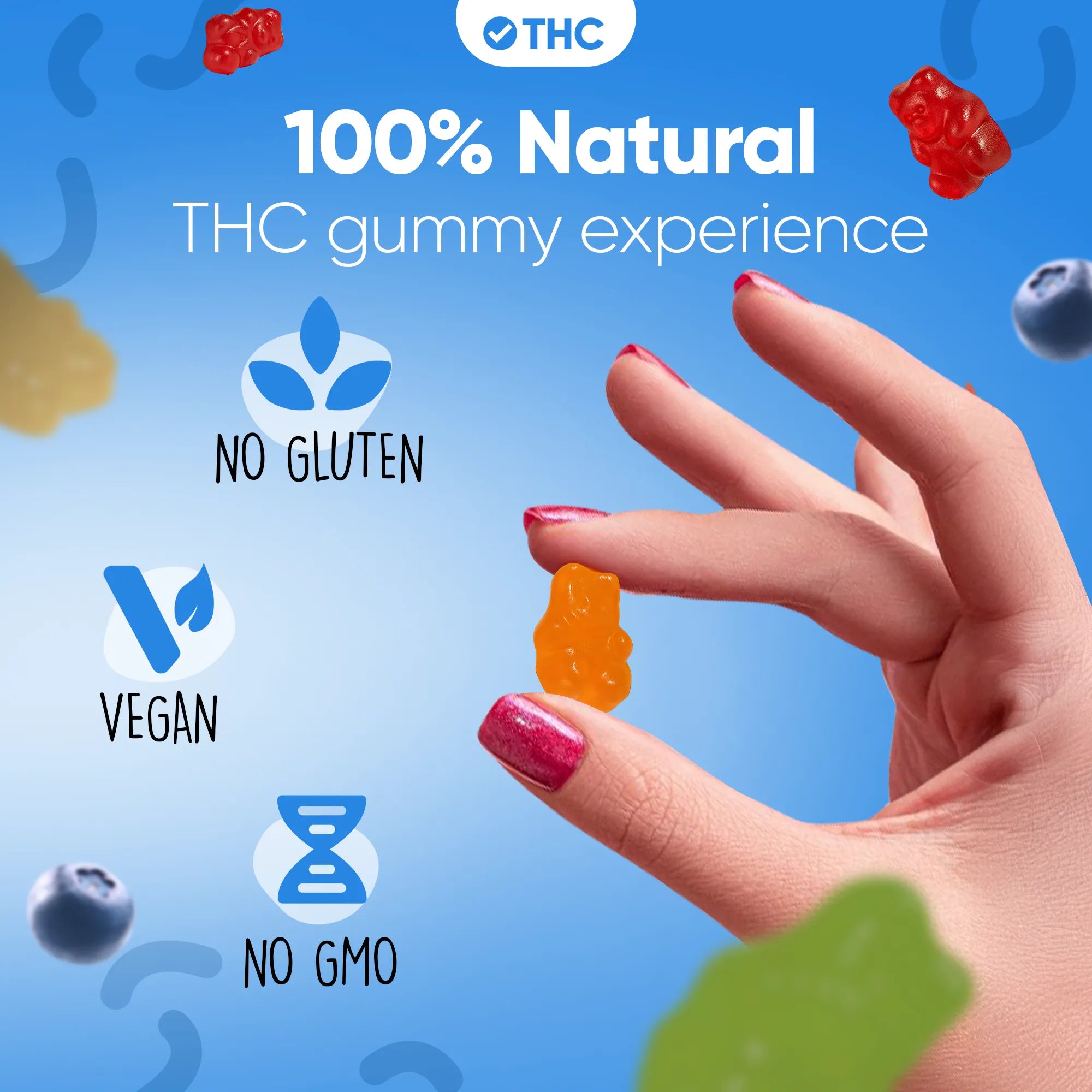 THC Gummibärchen Heidelbeere