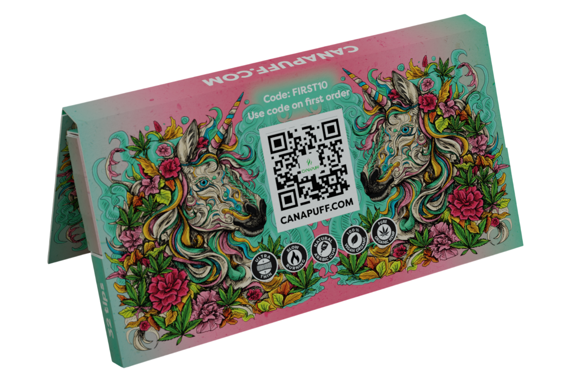 Canapuff Rolling Papers - Carbon Combo Pack - Unicorn Piss