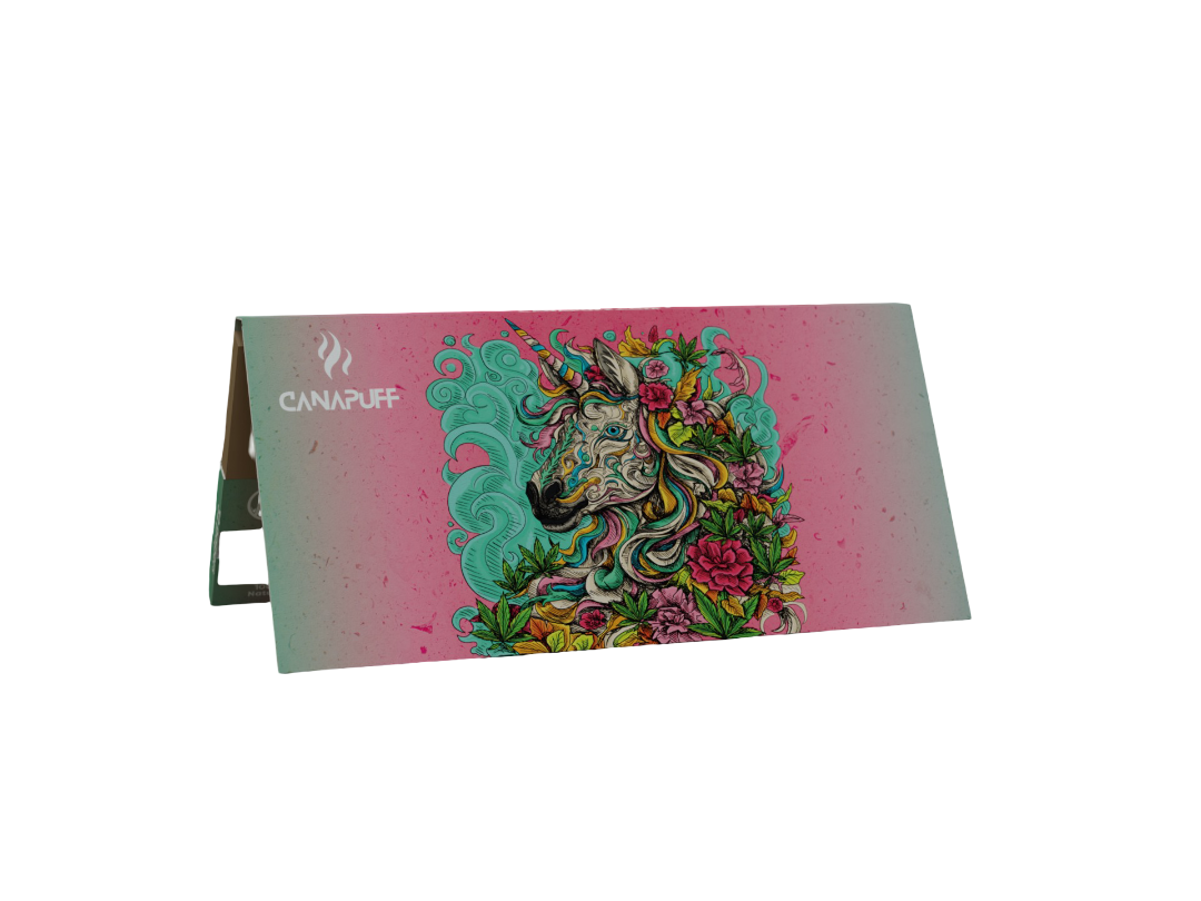 Canapuff Rolling Papers - Maxi Pack KSW mit Tips - Unicorn Piss