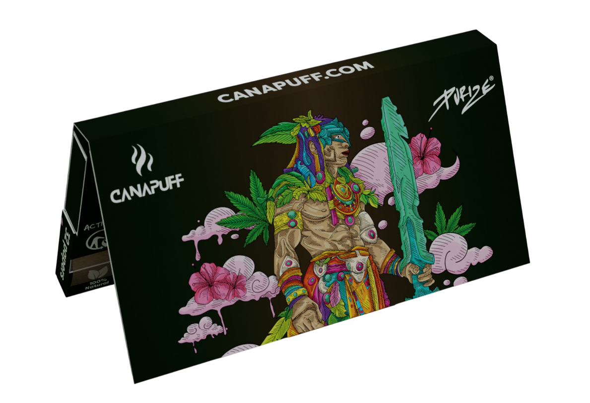 Canapuff Rolling Papers - Carbon Combo Pack - Green Crack