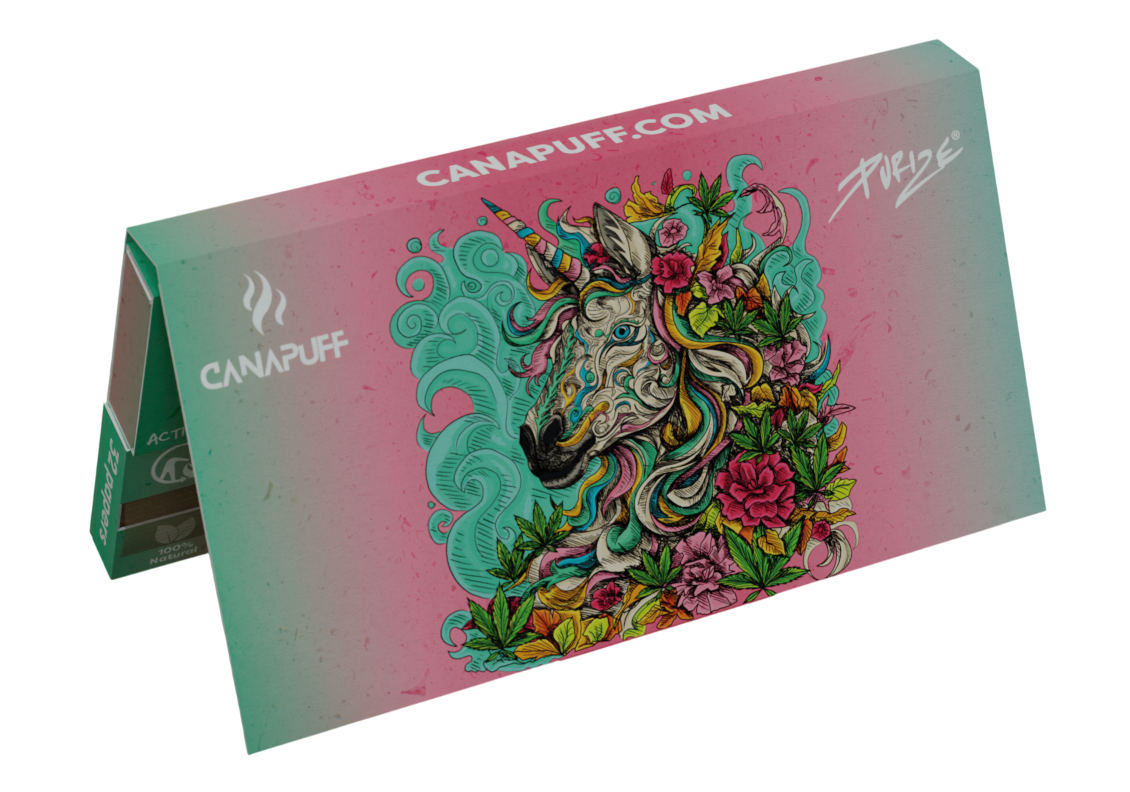 Canapuff Rolling Papers - Carbon Combo Pack - Unicorn Piss