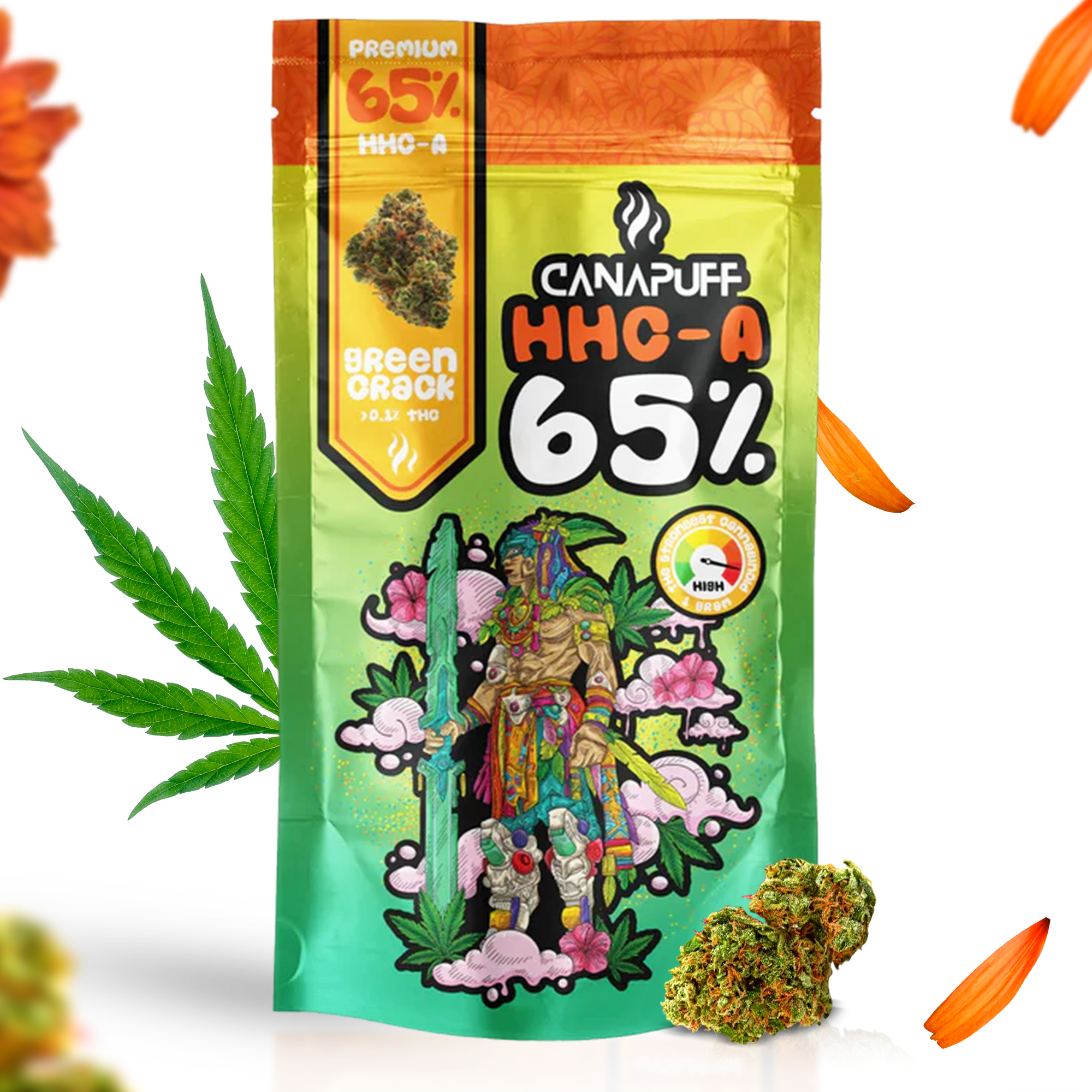 Canapuff - Green Crack 65% - HHC-A Blüten