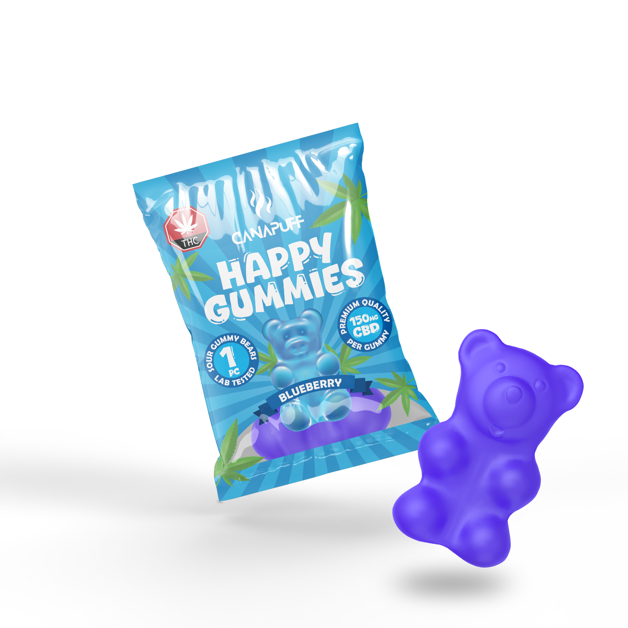 Canapuff - CBD Gummibärchen - Blaubeere