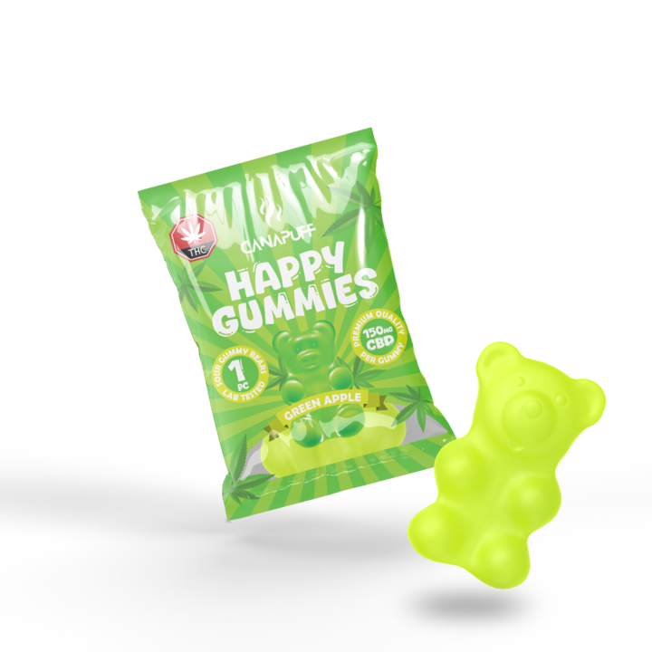 Canapuff - CBD Gummibärchen - Grüner Apfel
