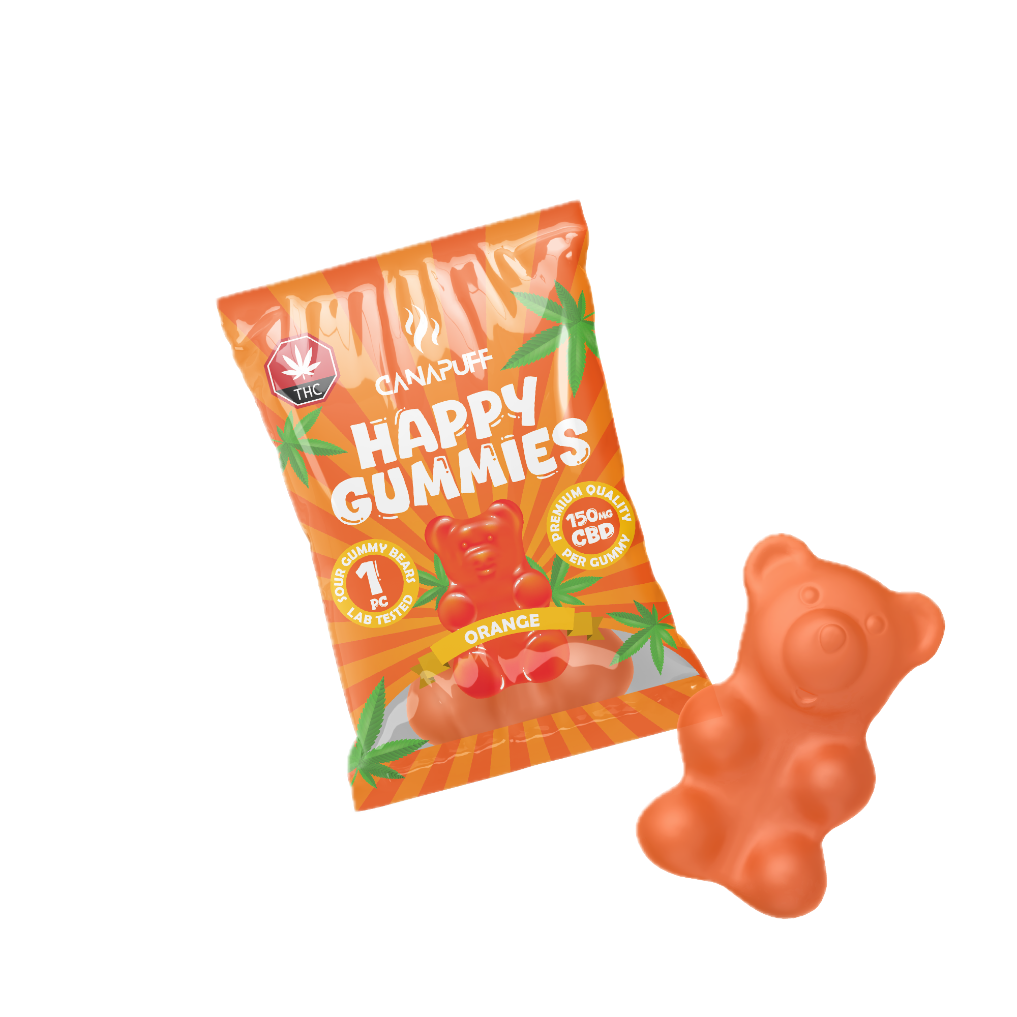 CBD Gummibärchen Orange