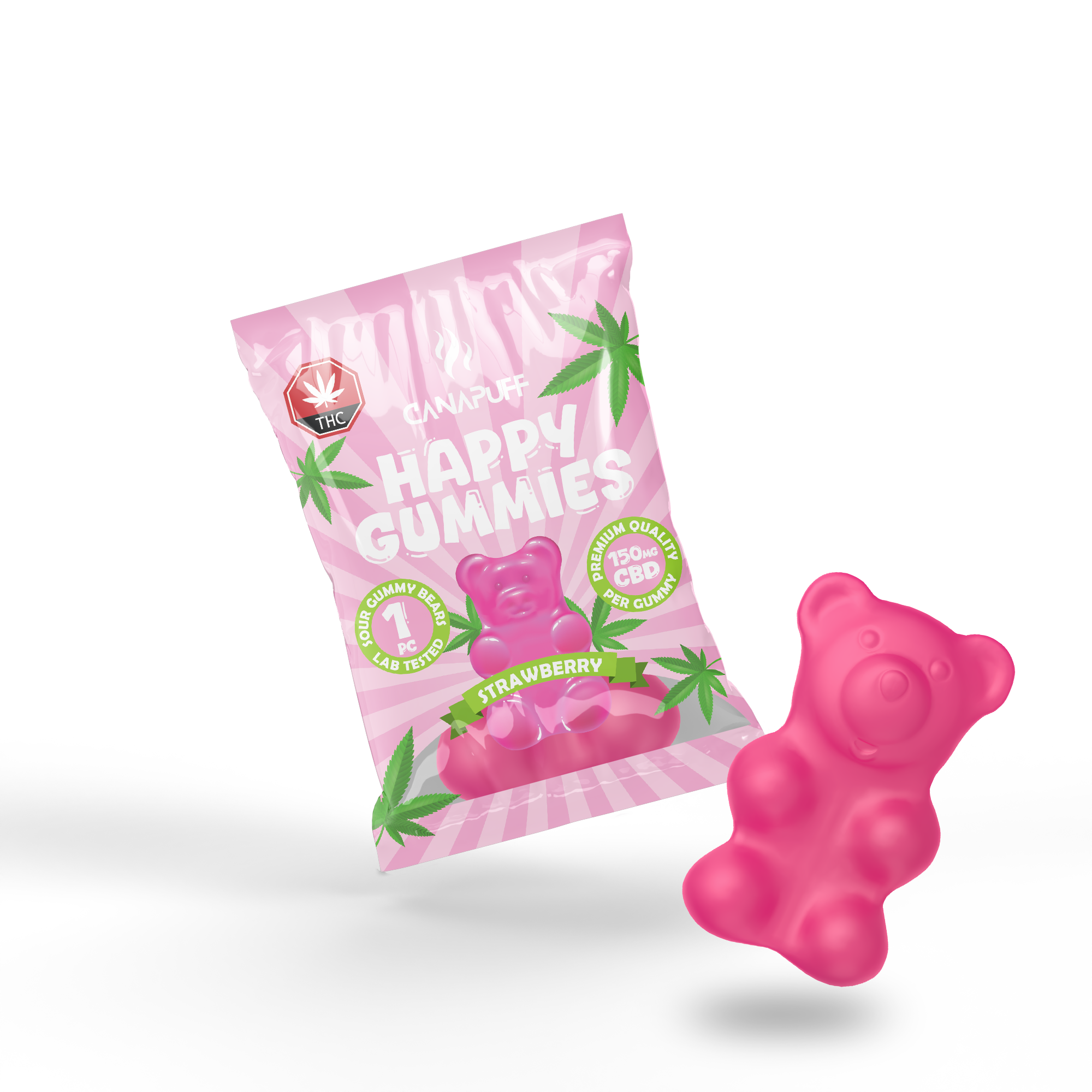 Canapuff - CBD Gummibärchen - Erdbeere