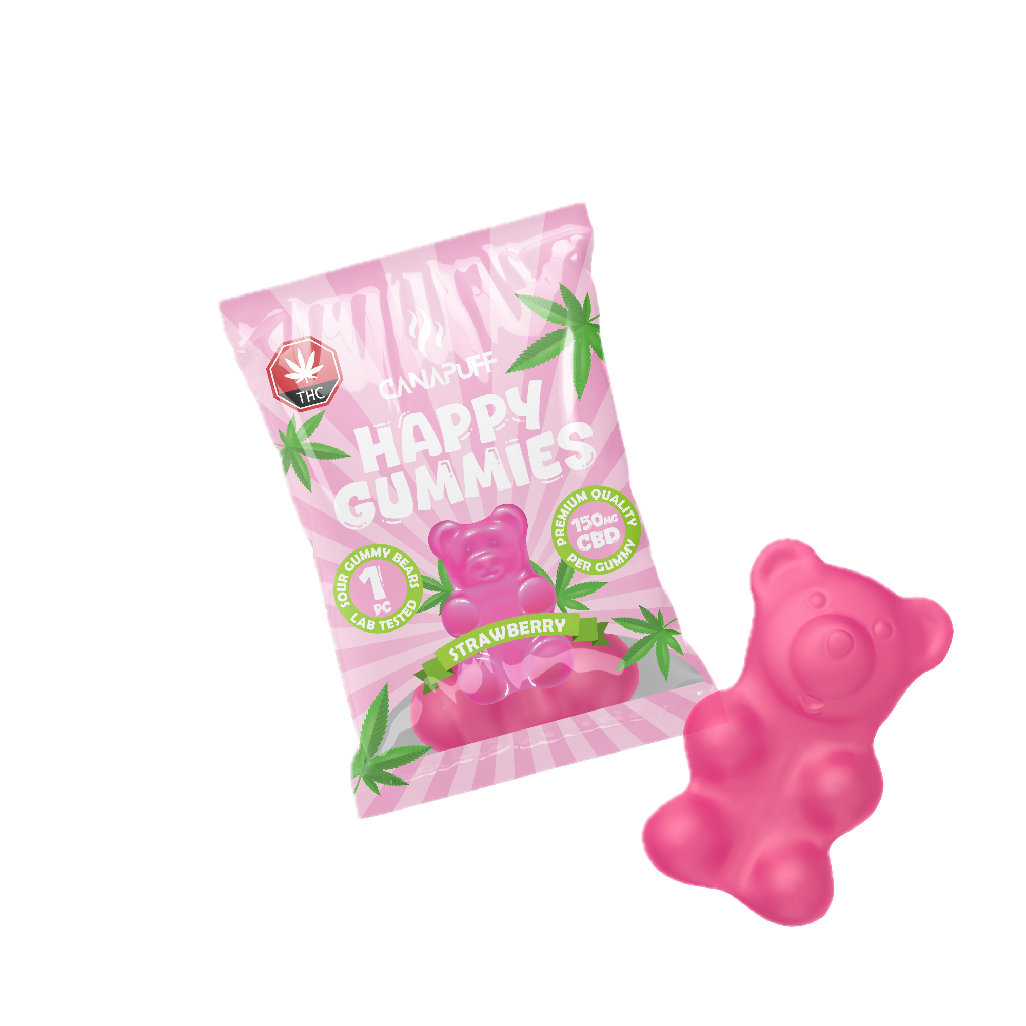 CBD Gummibärchen Strawberry