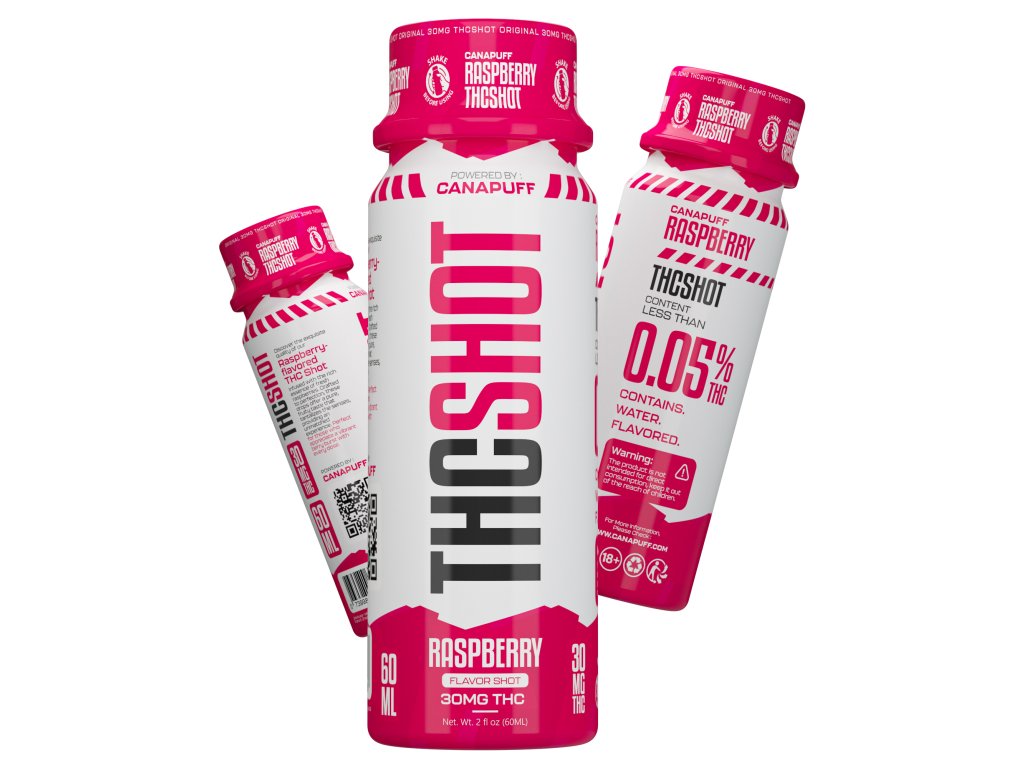 Canapuff THC SHOT - Himbeere 60ml 