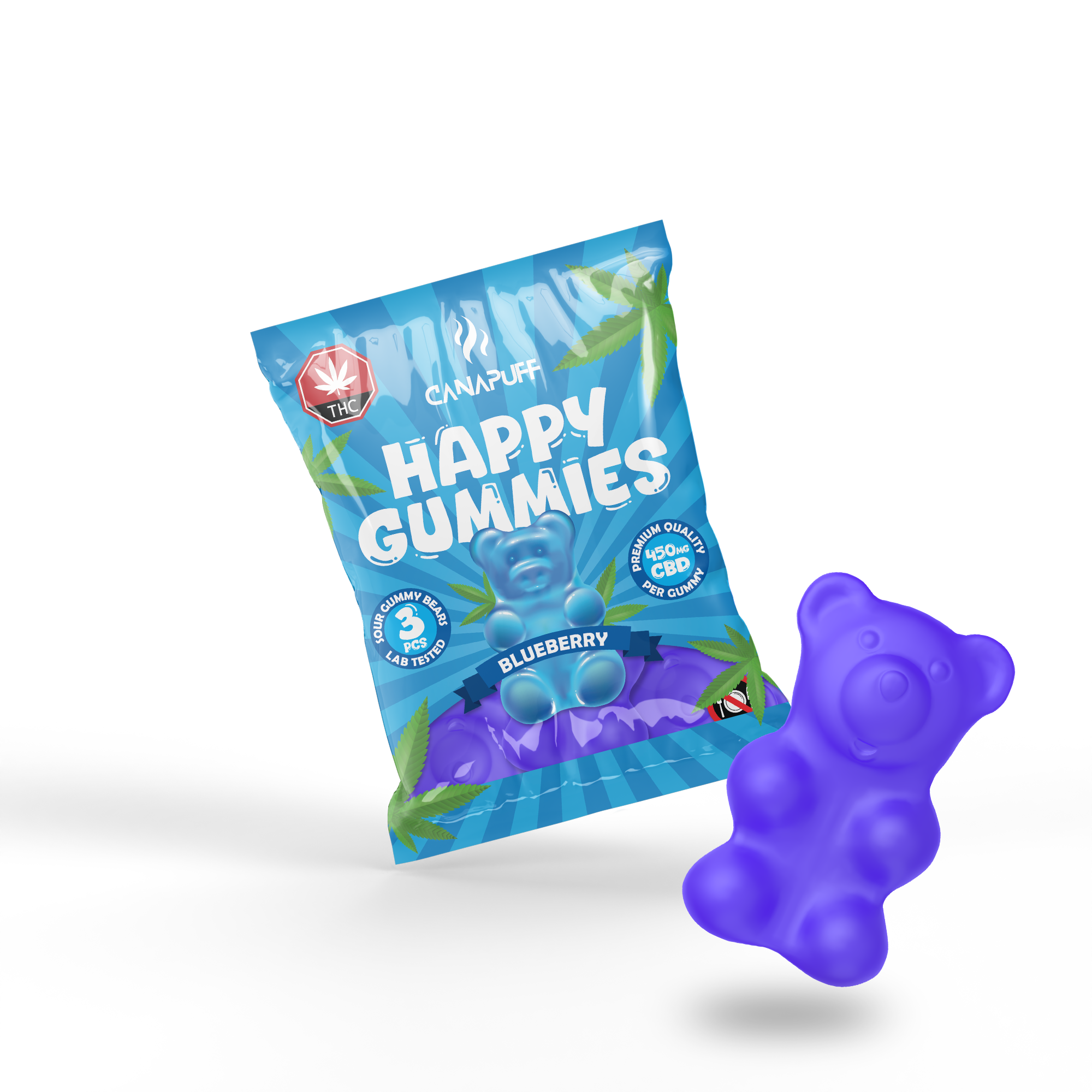 Canapuff - CBD Gummibärchen - Blaubeere