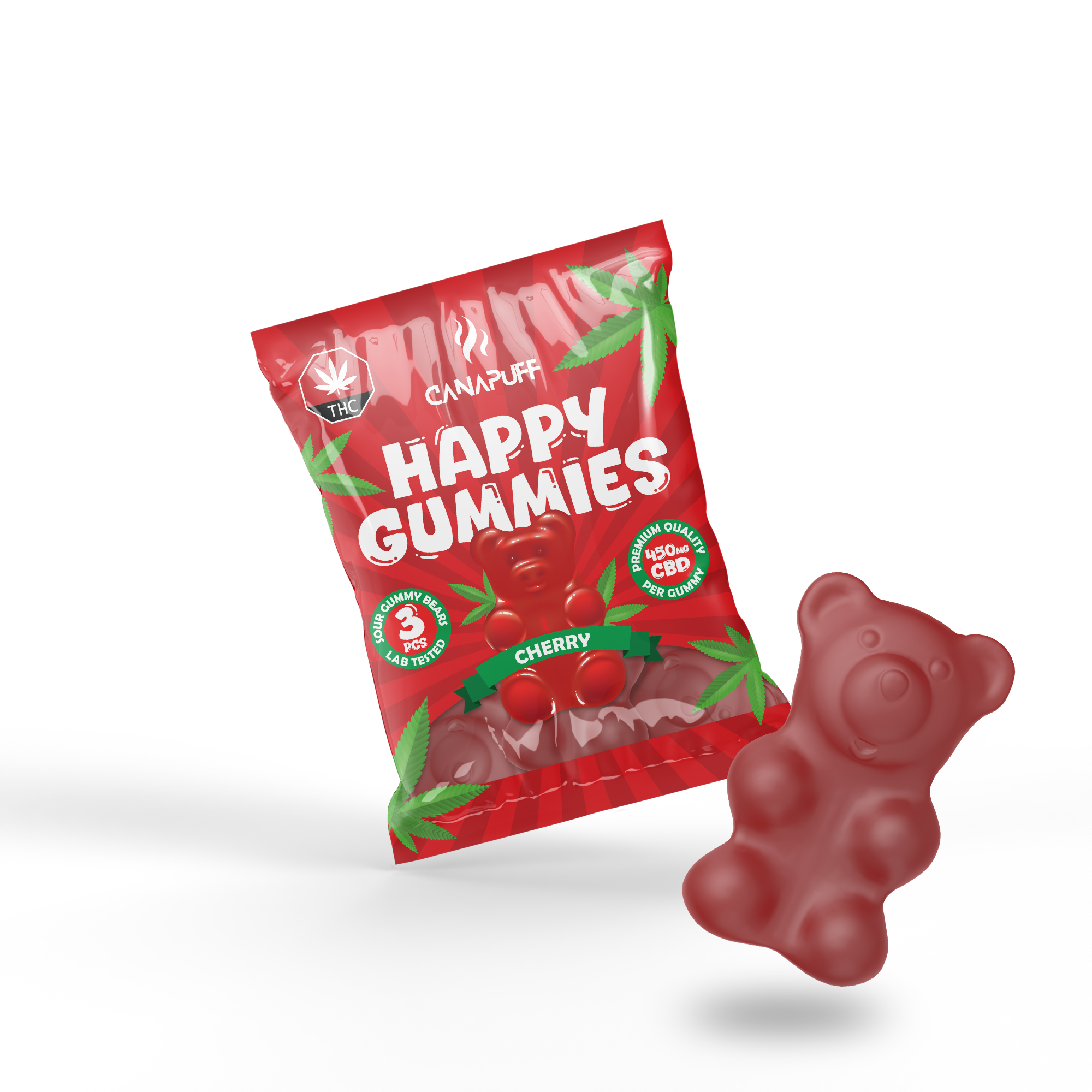 Canapuff - CBD Gummibärchen - Kirsche