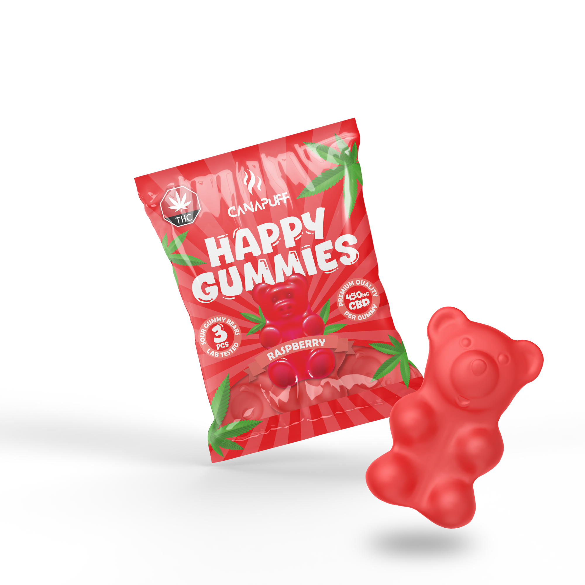 Canapuff - CBD Gummibärchen - Himbeere