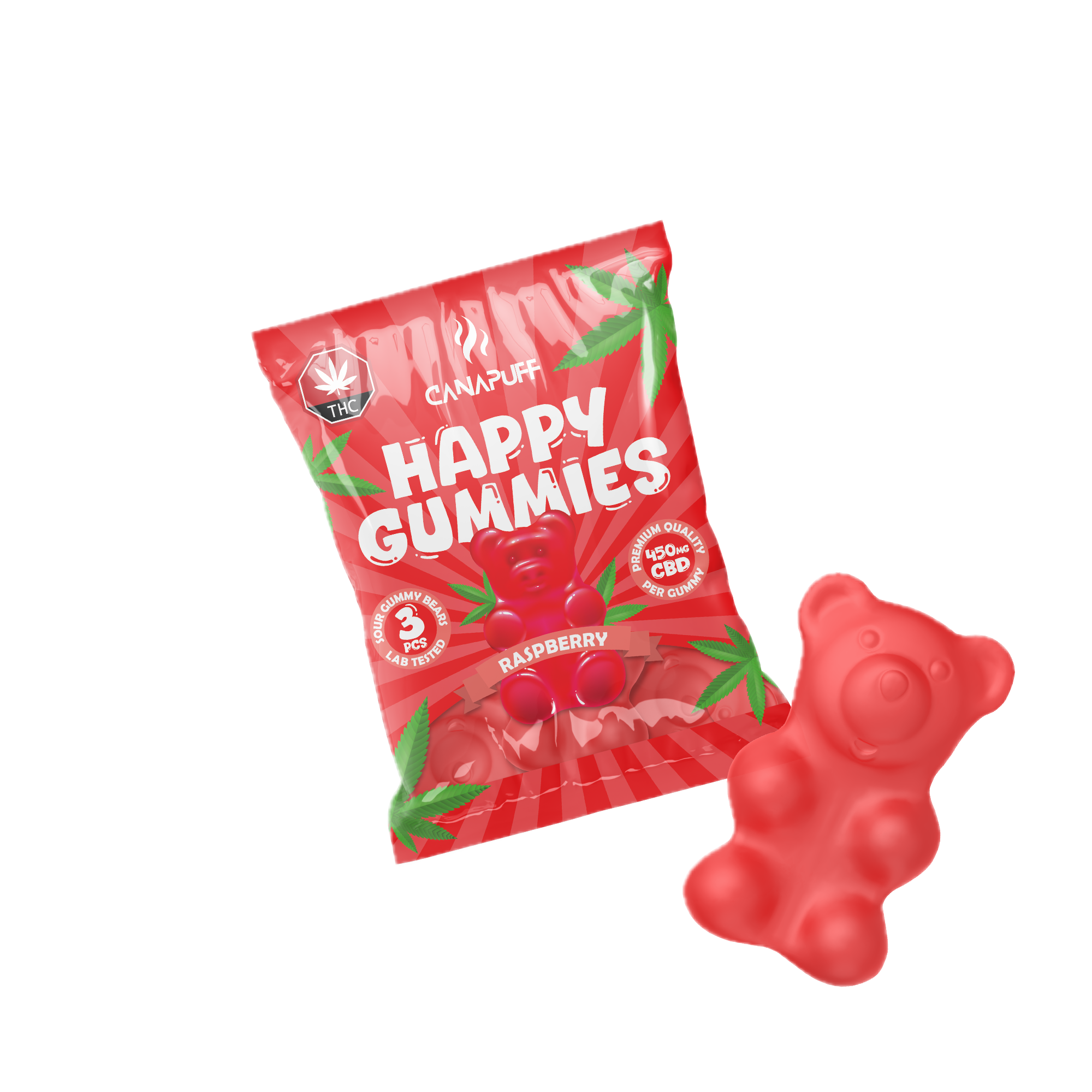 CBD Gummibärchen Himbeere