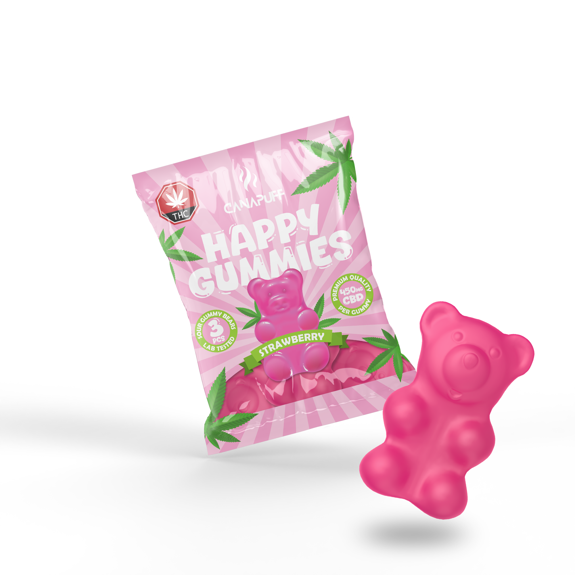 Canapuff - CBD Gummibärchen - Erdbeere