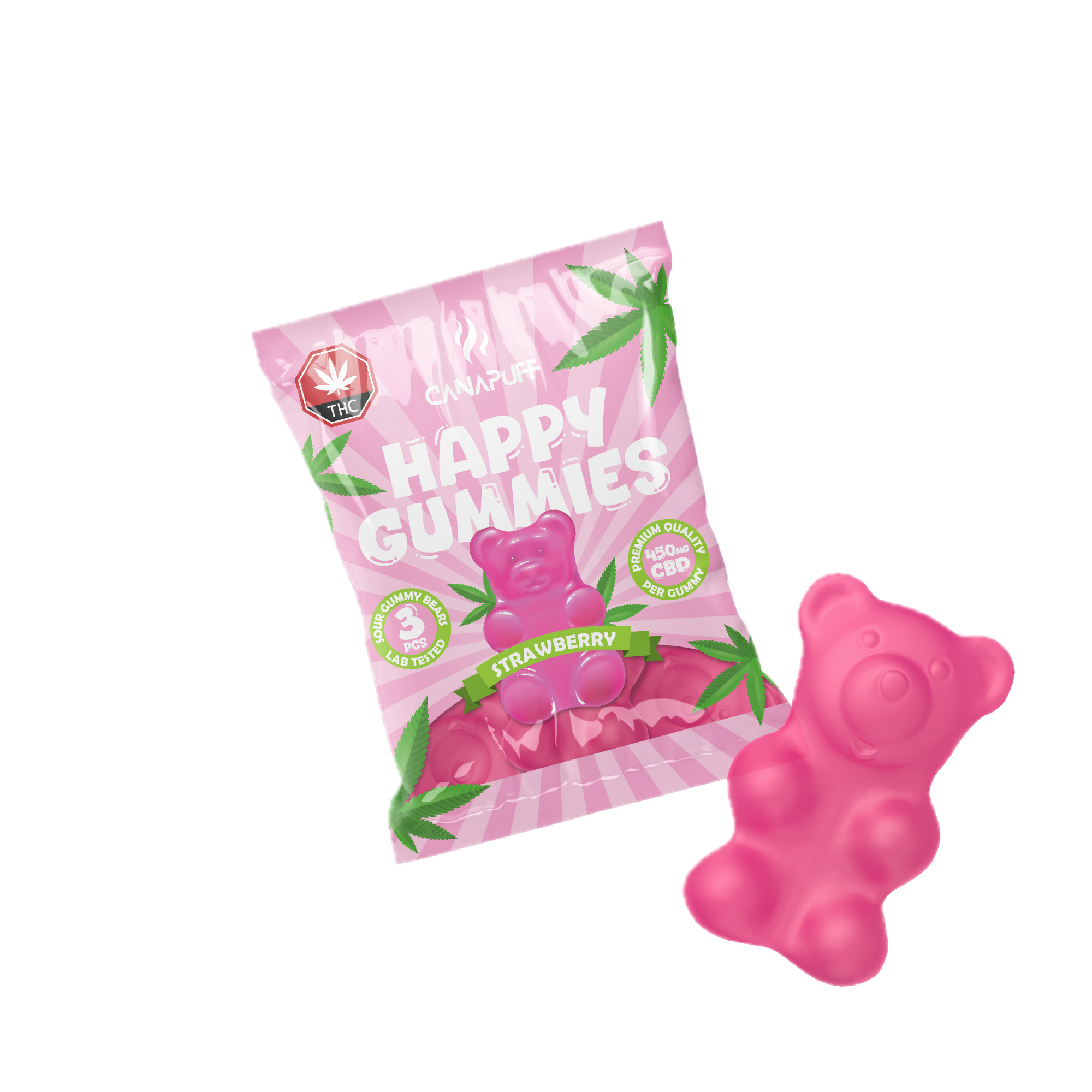 CBD Gummibärchen Strawberry