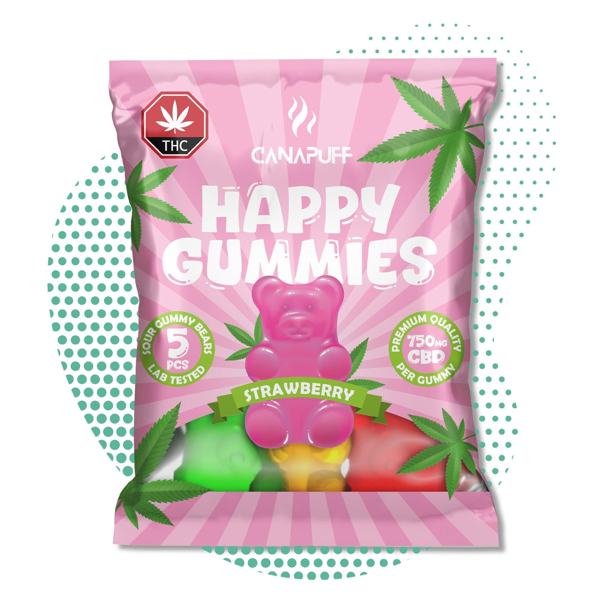 Canapuff - CBD Gummibärchen - Erdbeere-Canapuff
