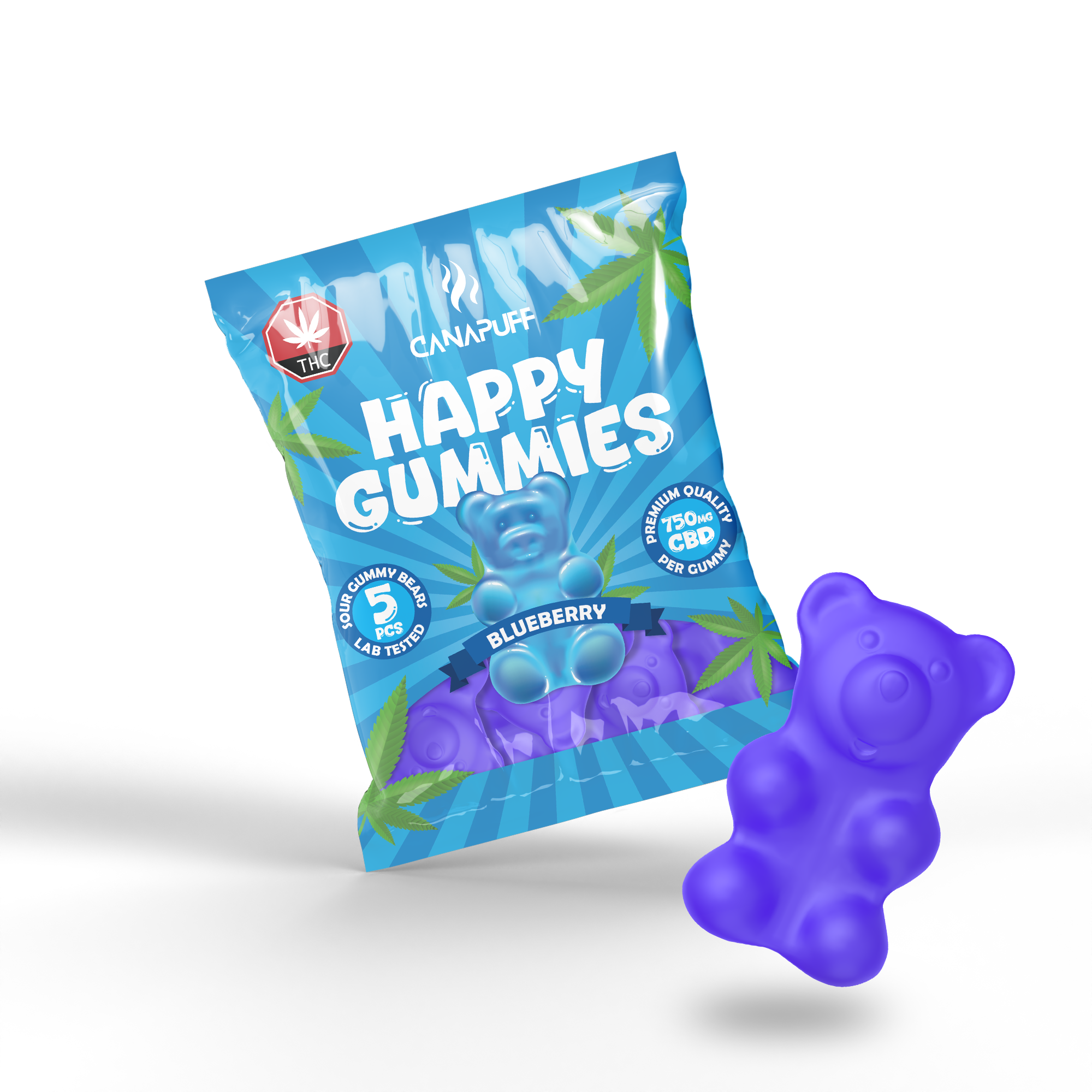 Canapuff - CBD Gummibärchen - Blaubeere