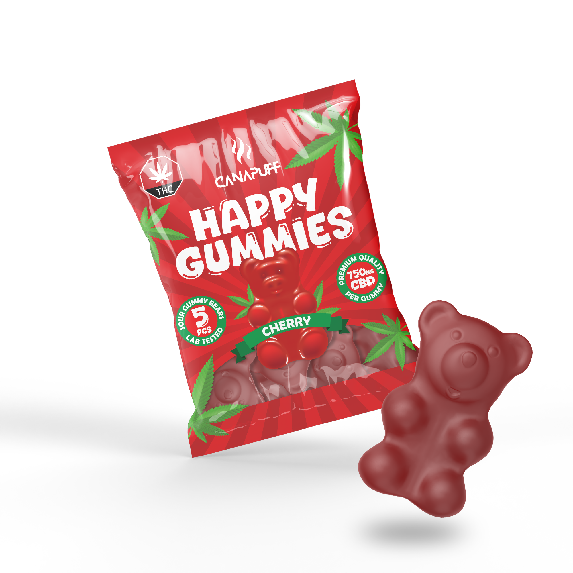Canapuff - CBD Gummibärchen - Kirsche