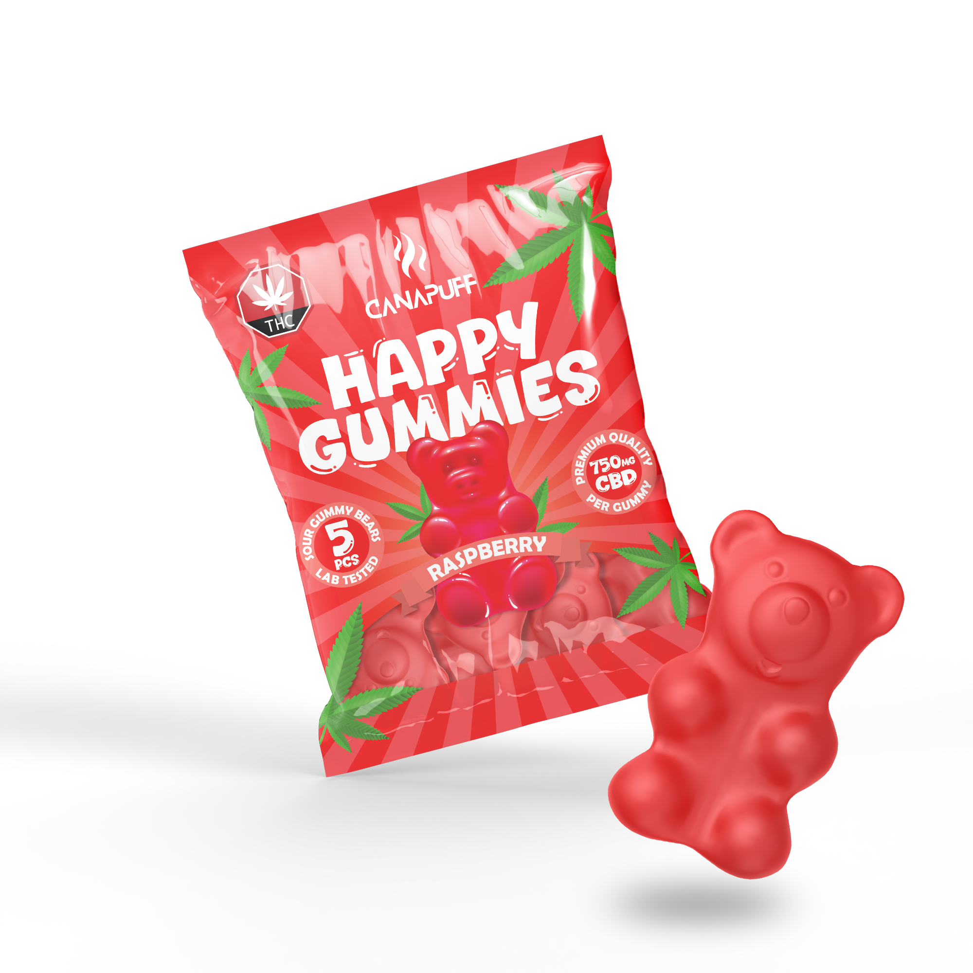 Canapuff - CBD Gummibärchen - Himbeere
