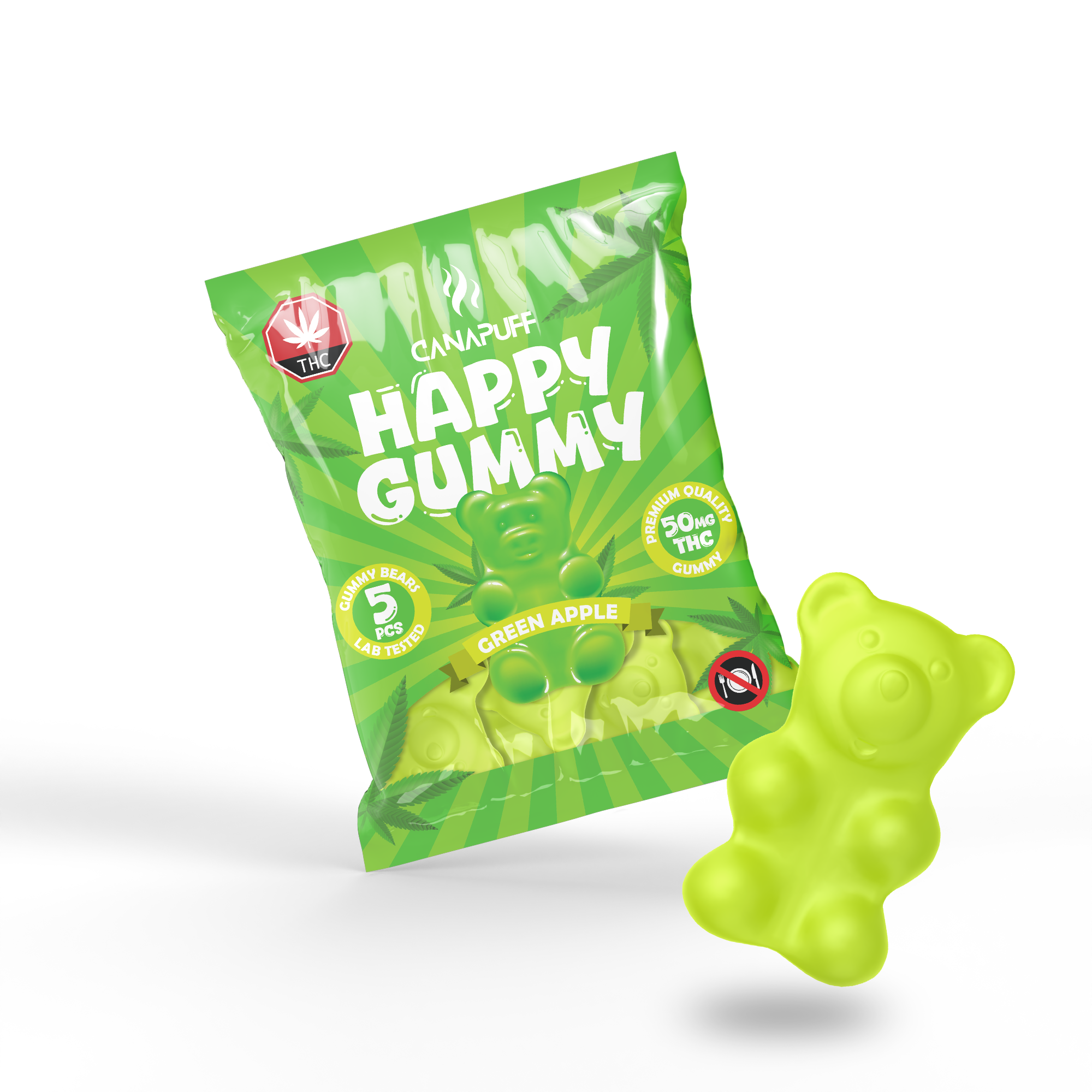 THC Gummibärchen Grüner Apfel