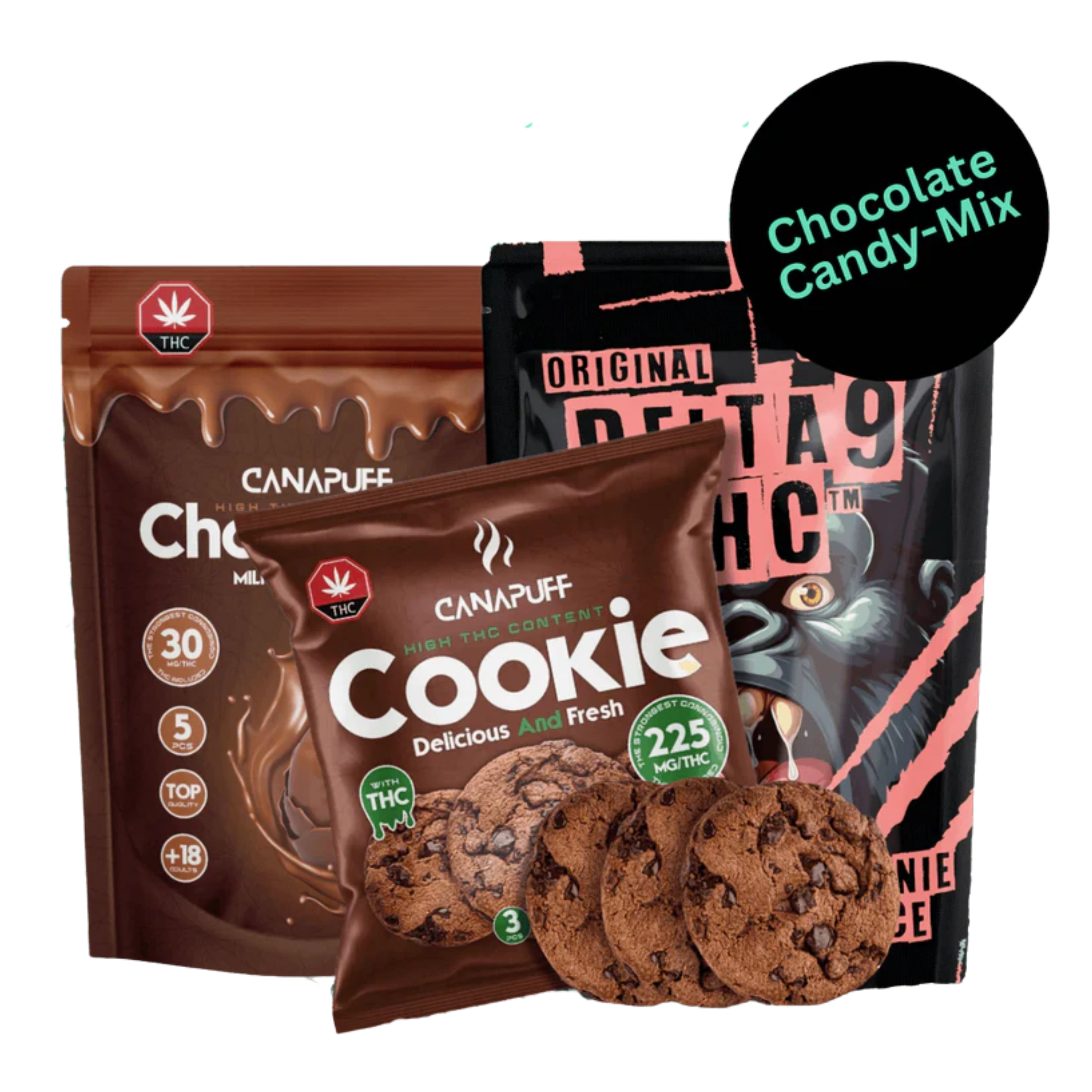 Canapuff Schokoladen-Bonbon-Mix