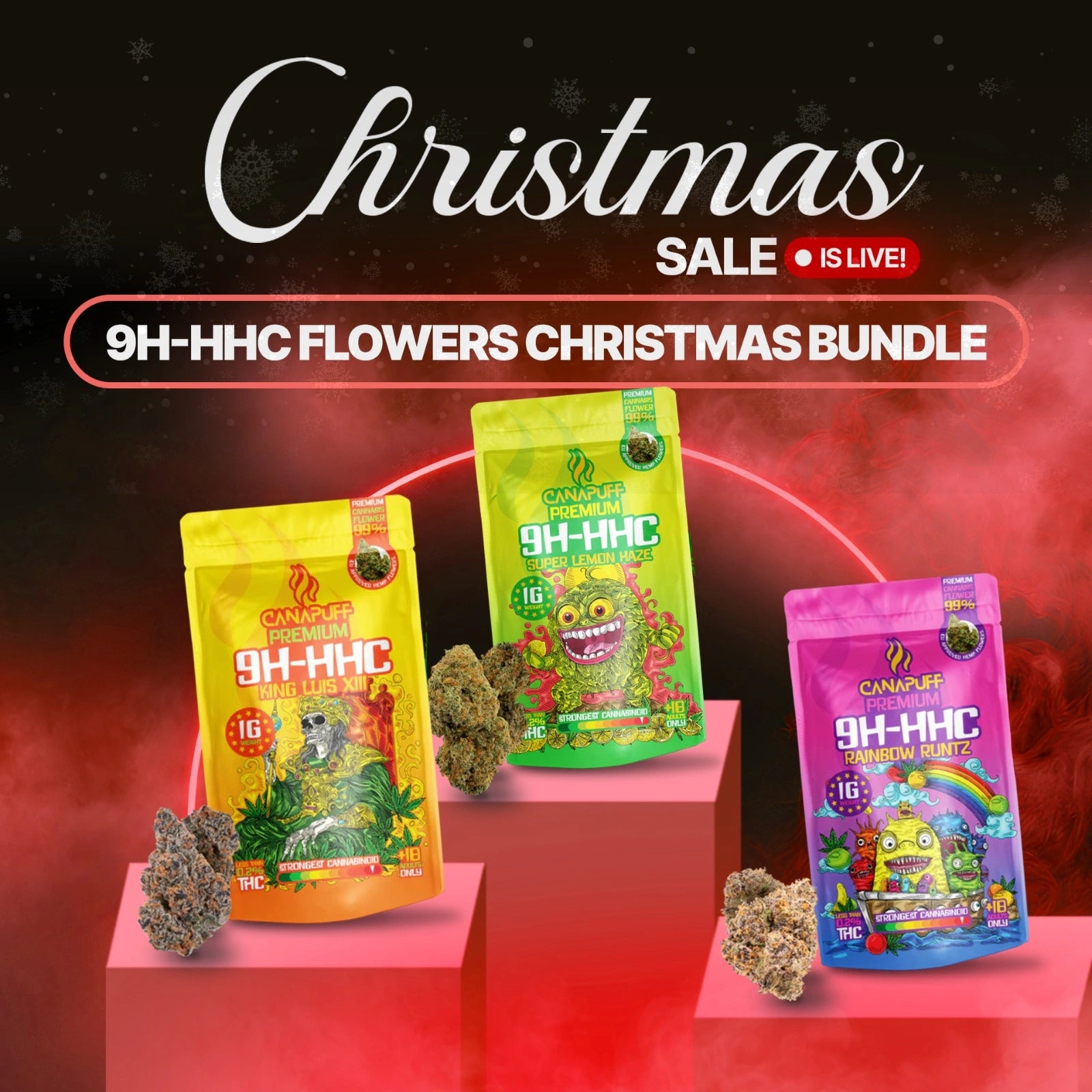 9H-HHC Flowers Christmas Bundle (3x1g)