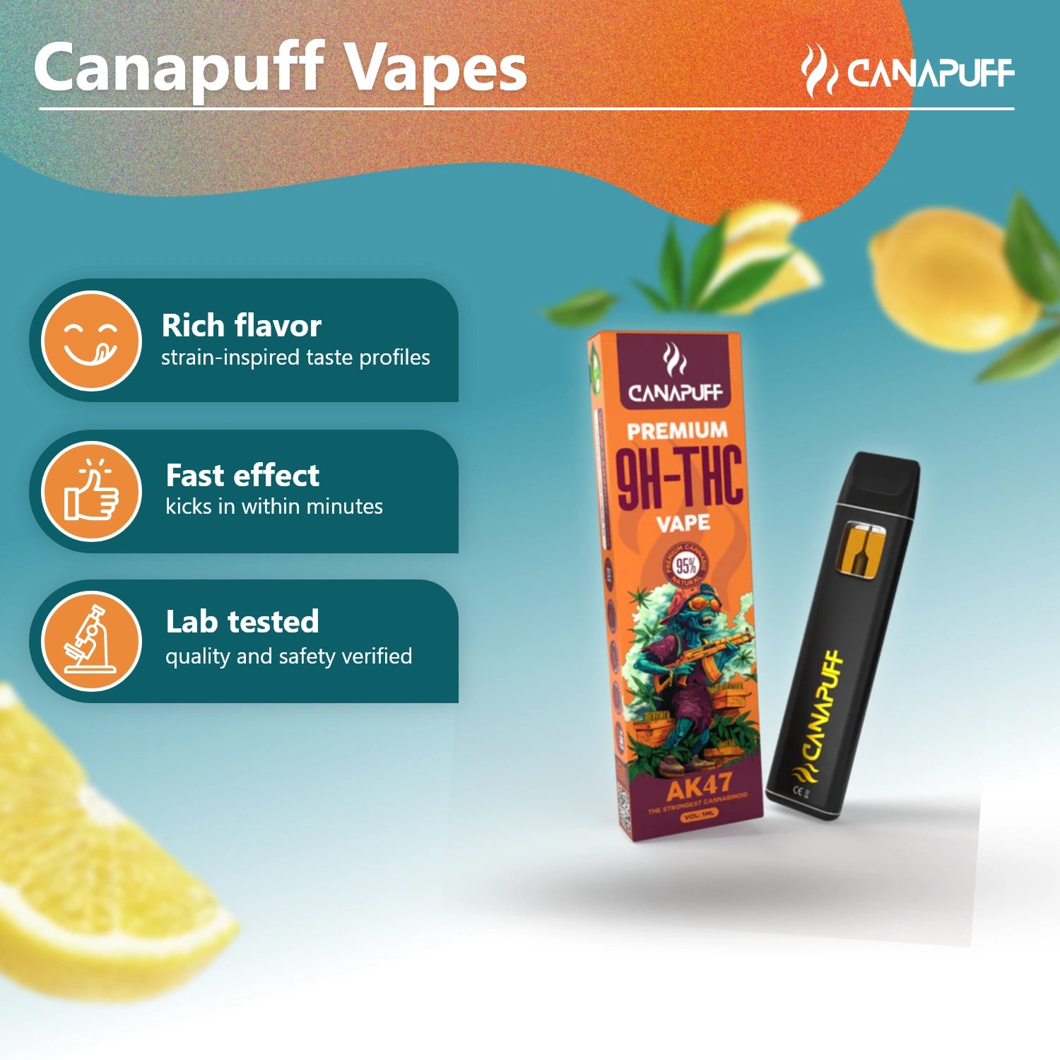 AK47 95% 10-OH-THC - Canapuff - Vape - 1ml