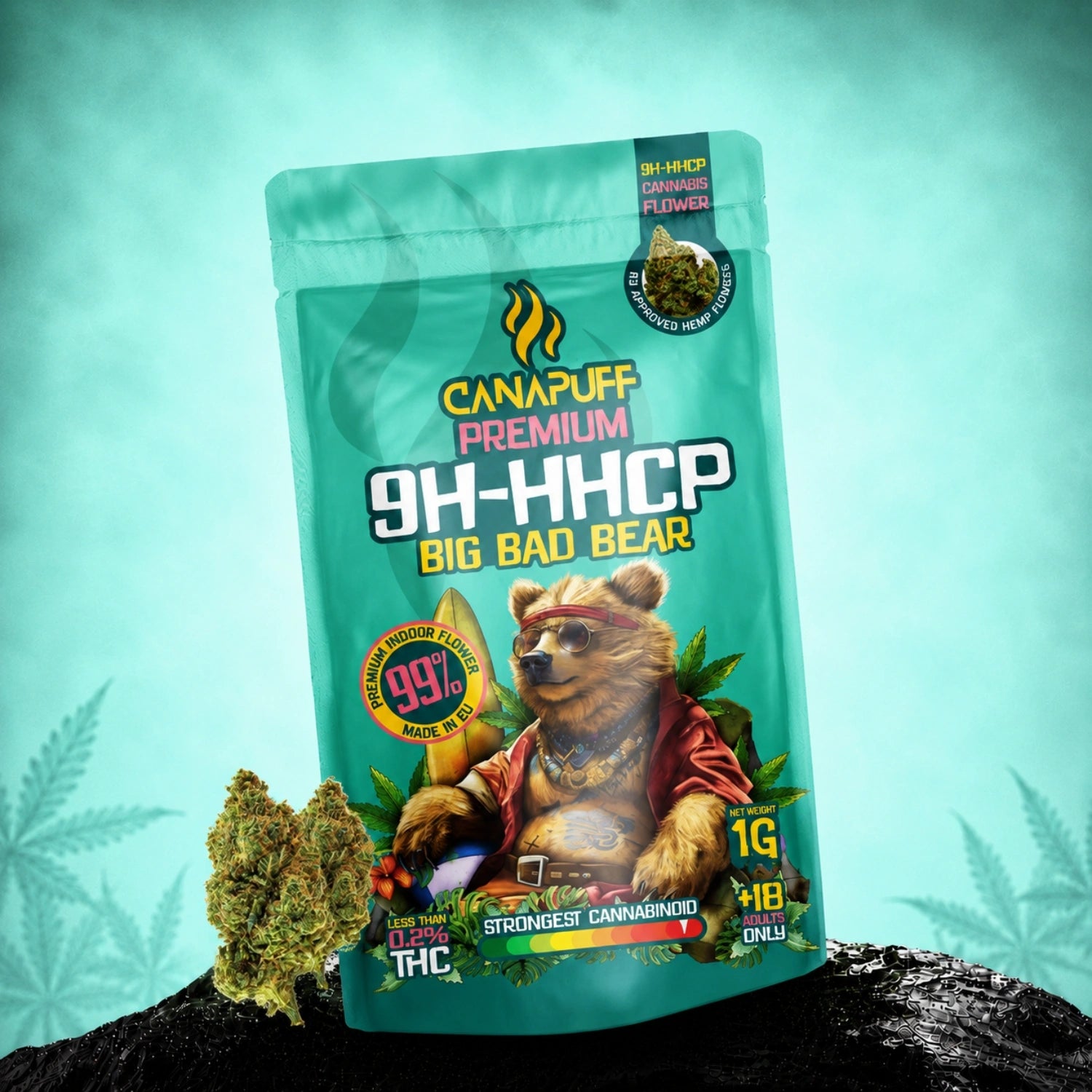 9h-HHCP Blüten Big Bad Bear 99%