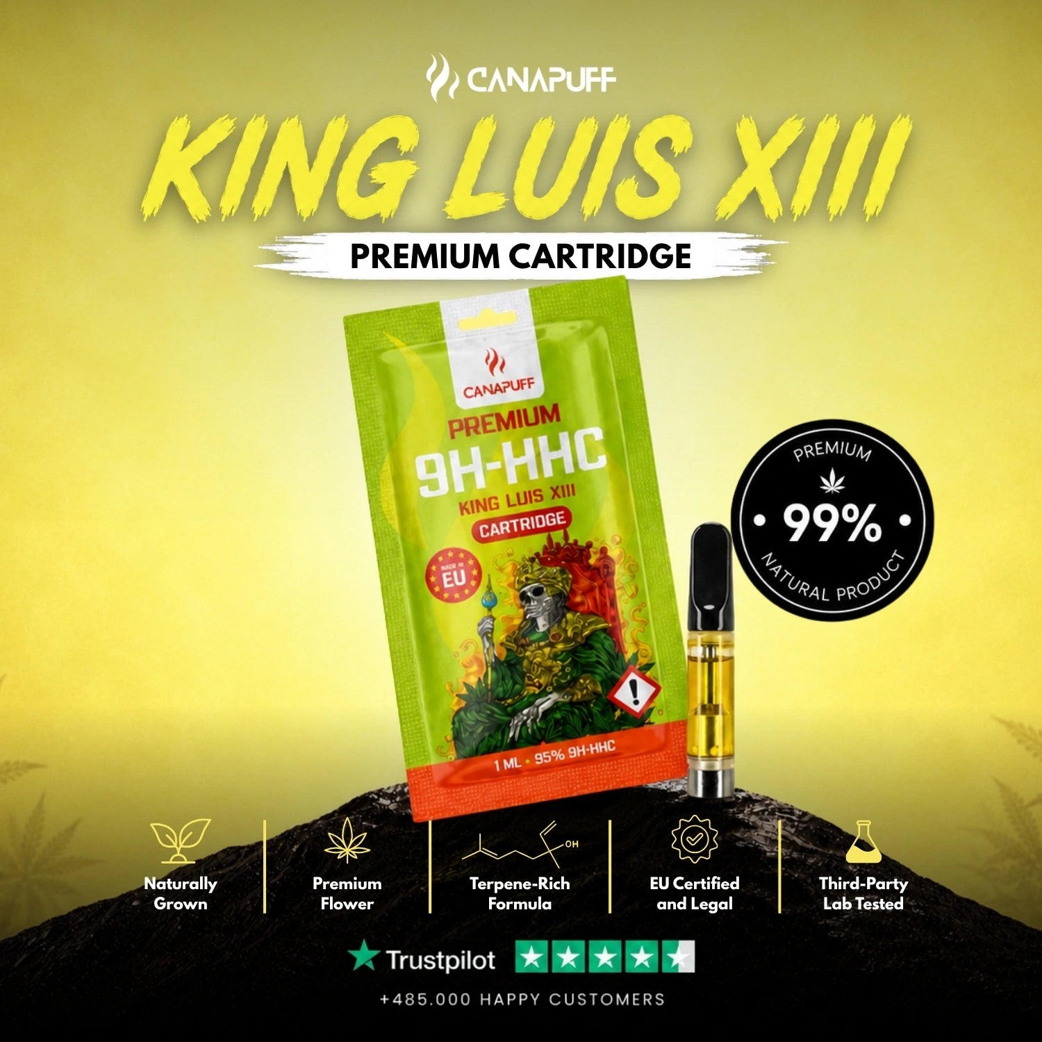 9H-HHC Kartusche King Luis XIII 95%