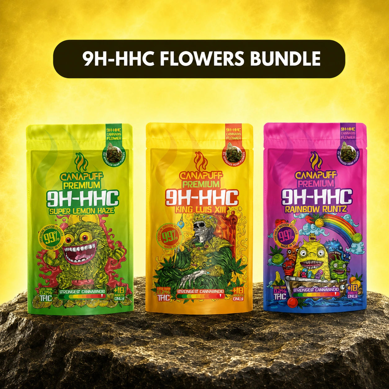 9H-HHC Blüten Bundle (3x1g)