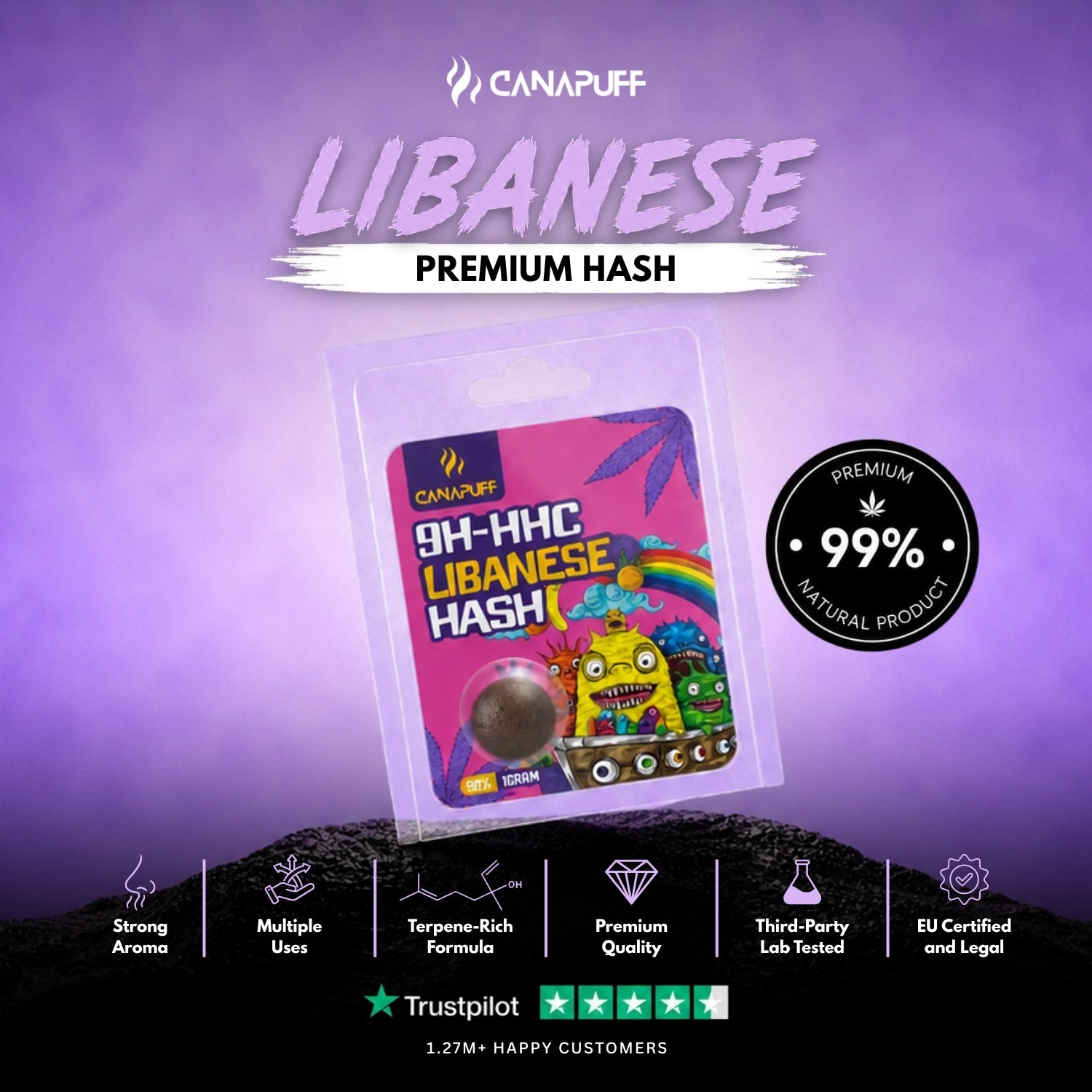 9H-HHC Hash Libanese 99%