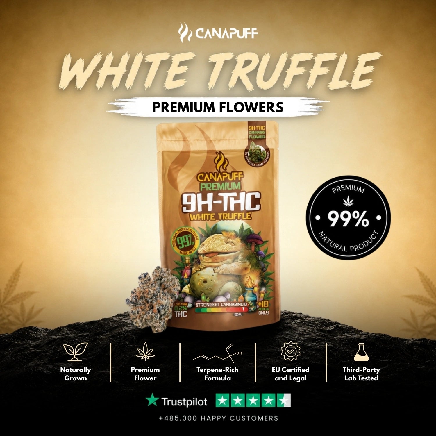 9H-THC Blüten White Truffle 99%