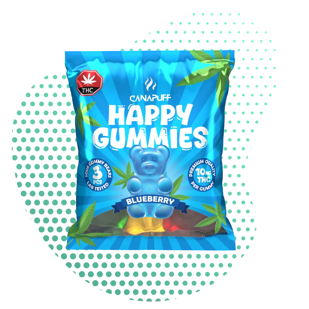THC Gummibärchen Blueberry-Canapuff
