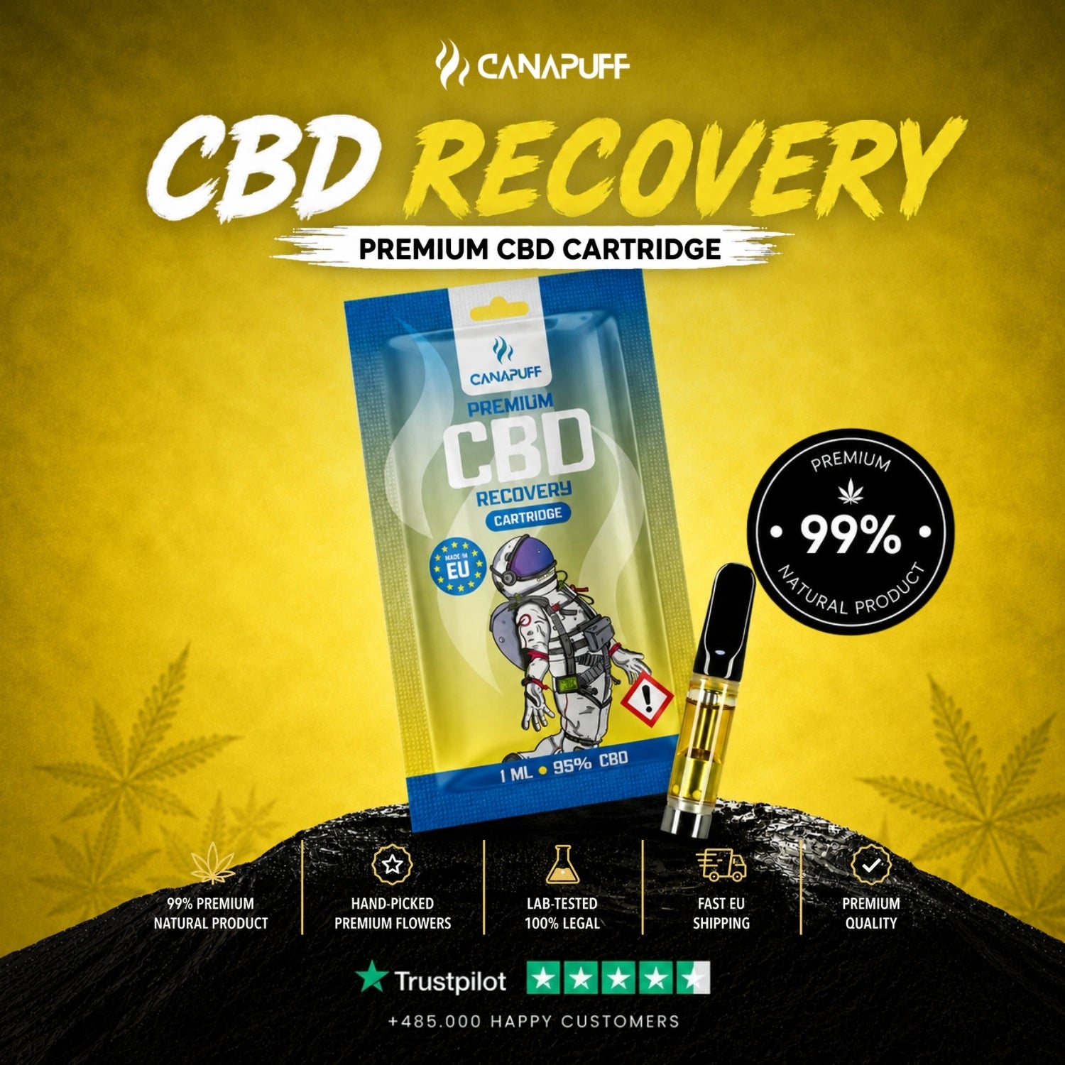 CBD Kartusche Recovery 95%