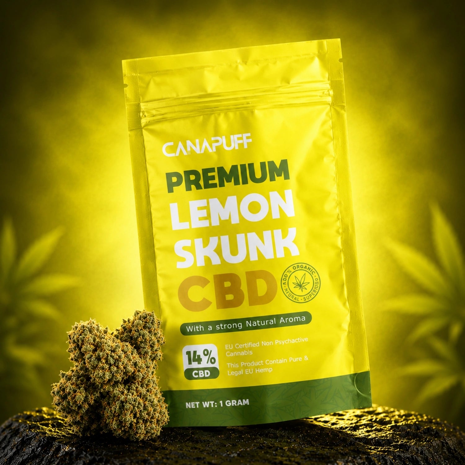 CBD Blüten Lemon Skunk 14%