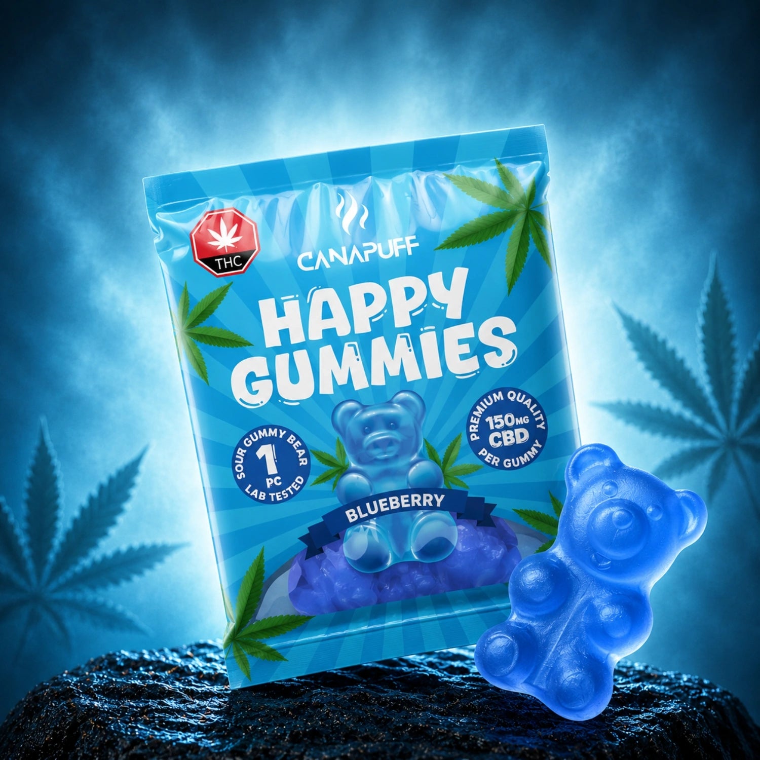 CBD Gummibärchen Blaubeere