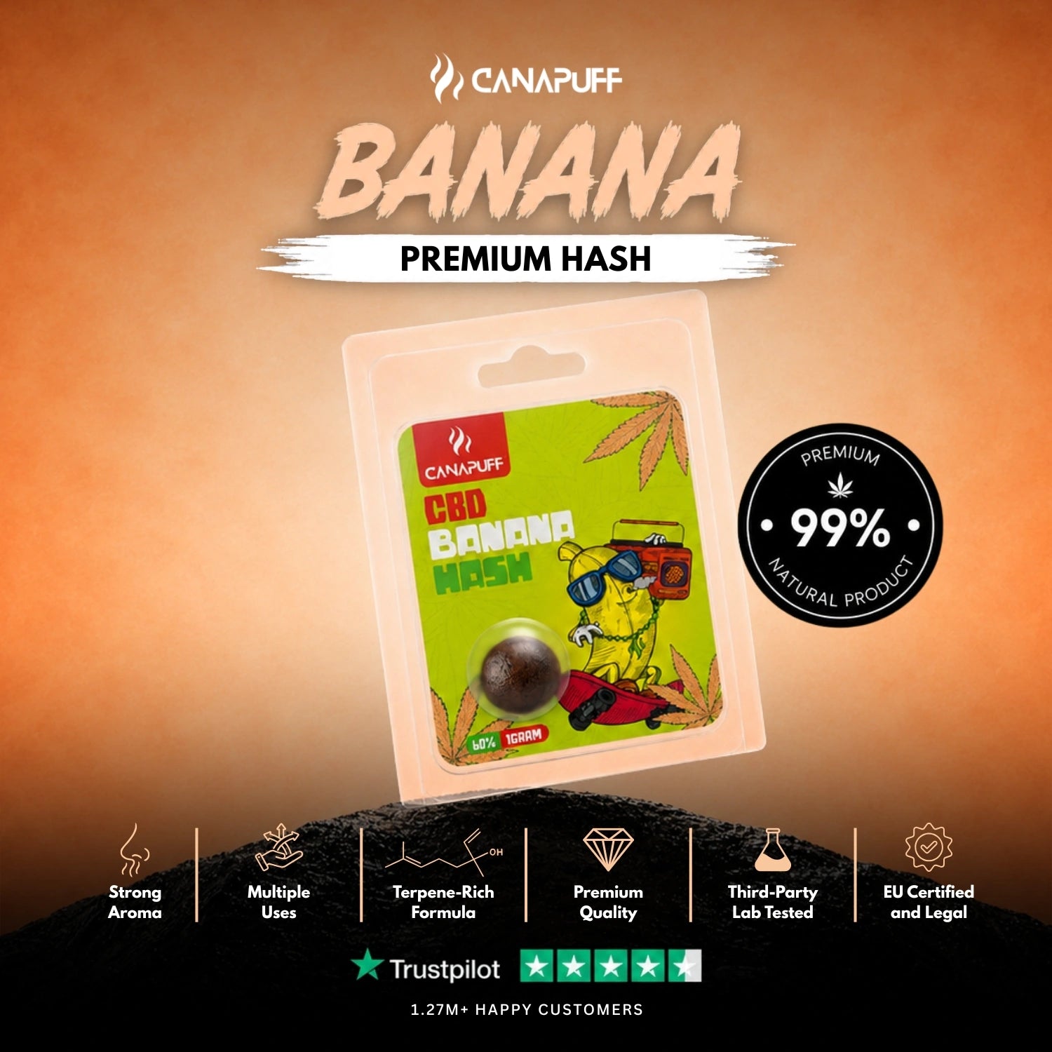 CBD Haschbanane 60%