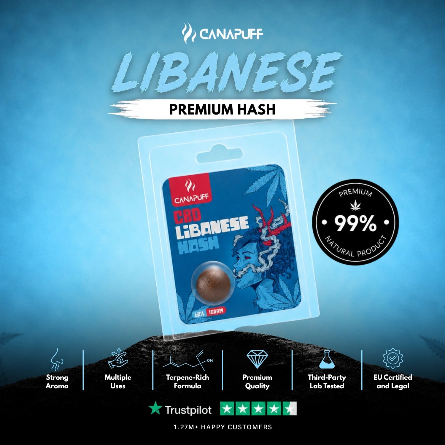 CBD Hash Libanese 60%