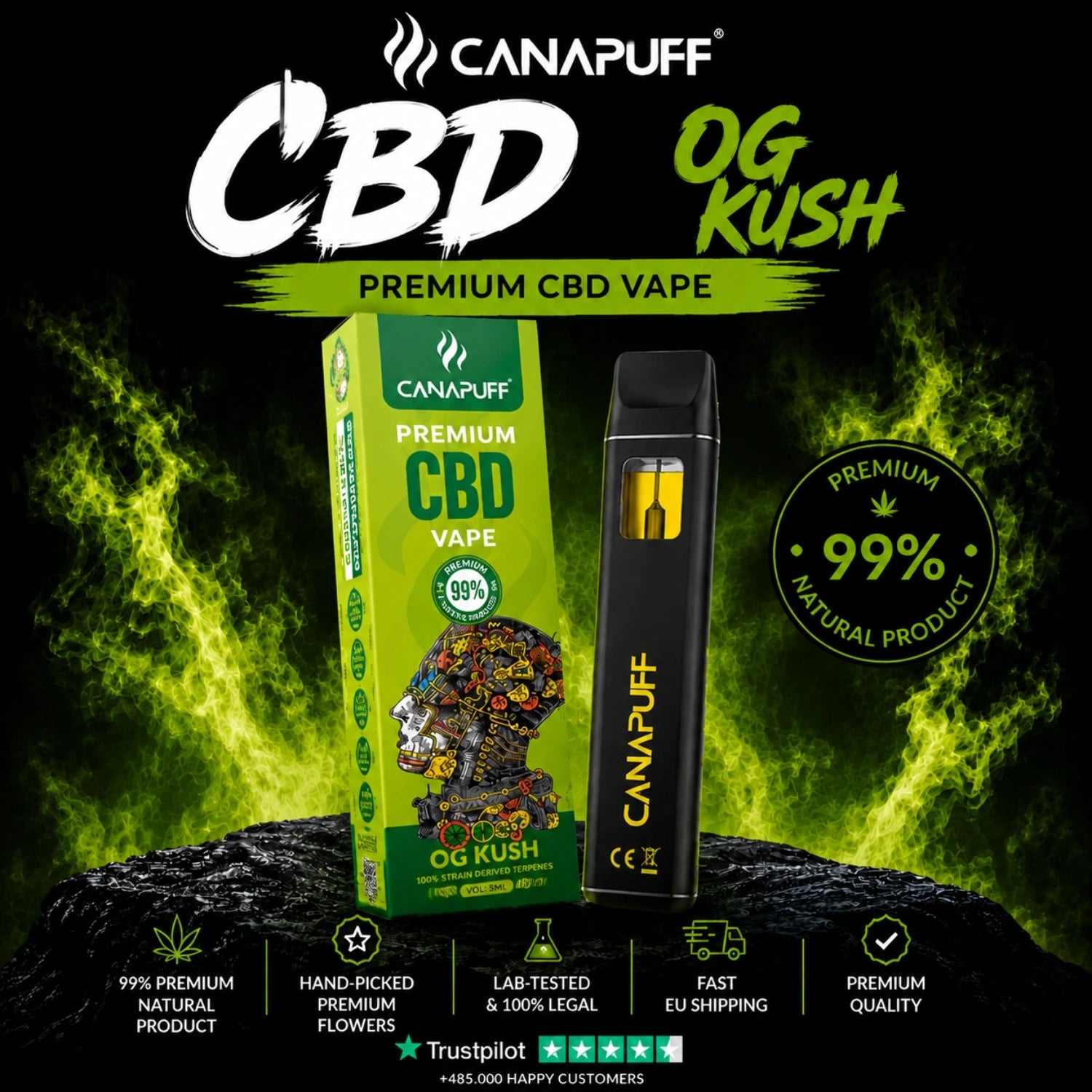 CBD Vape OG Kush 95 % 1 ml