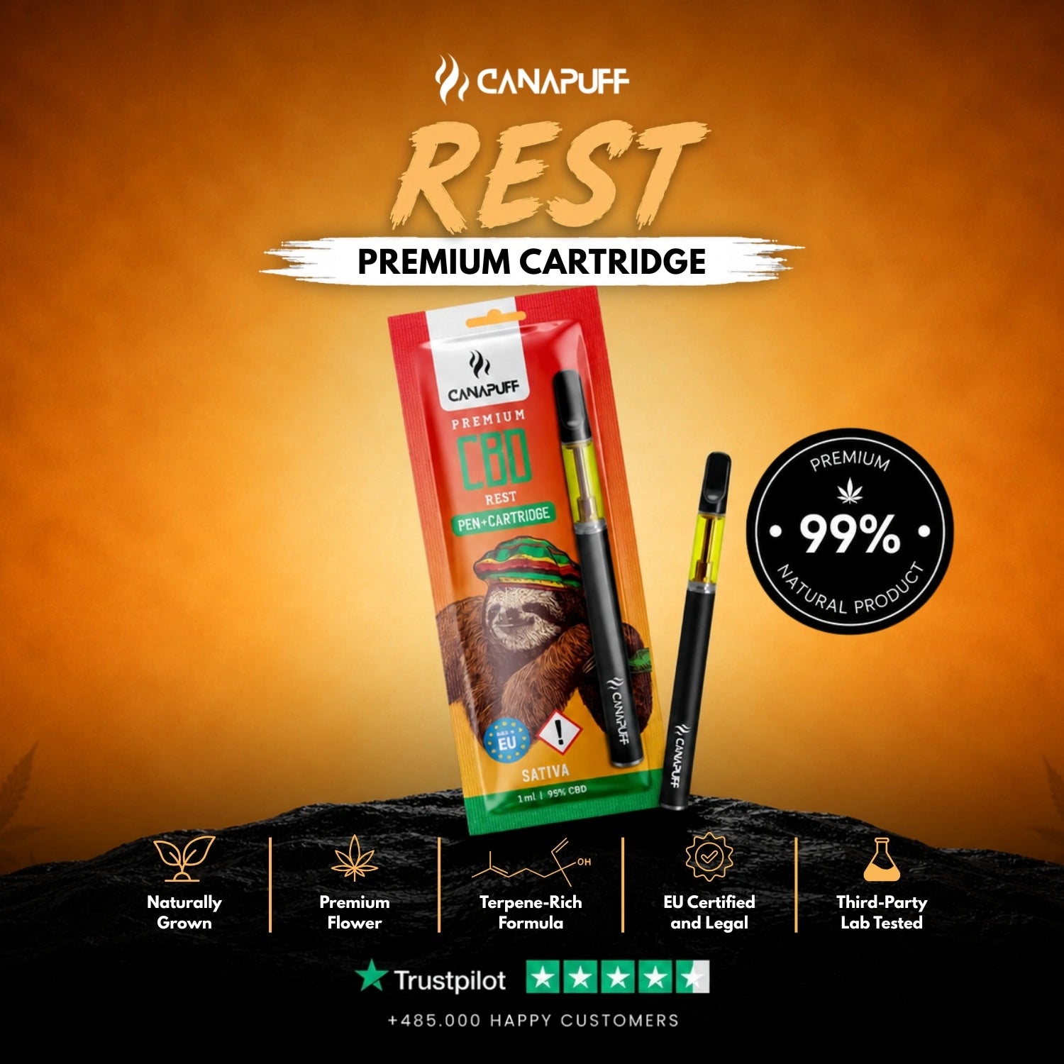 CBD Pen+Kartusche Rest 95%