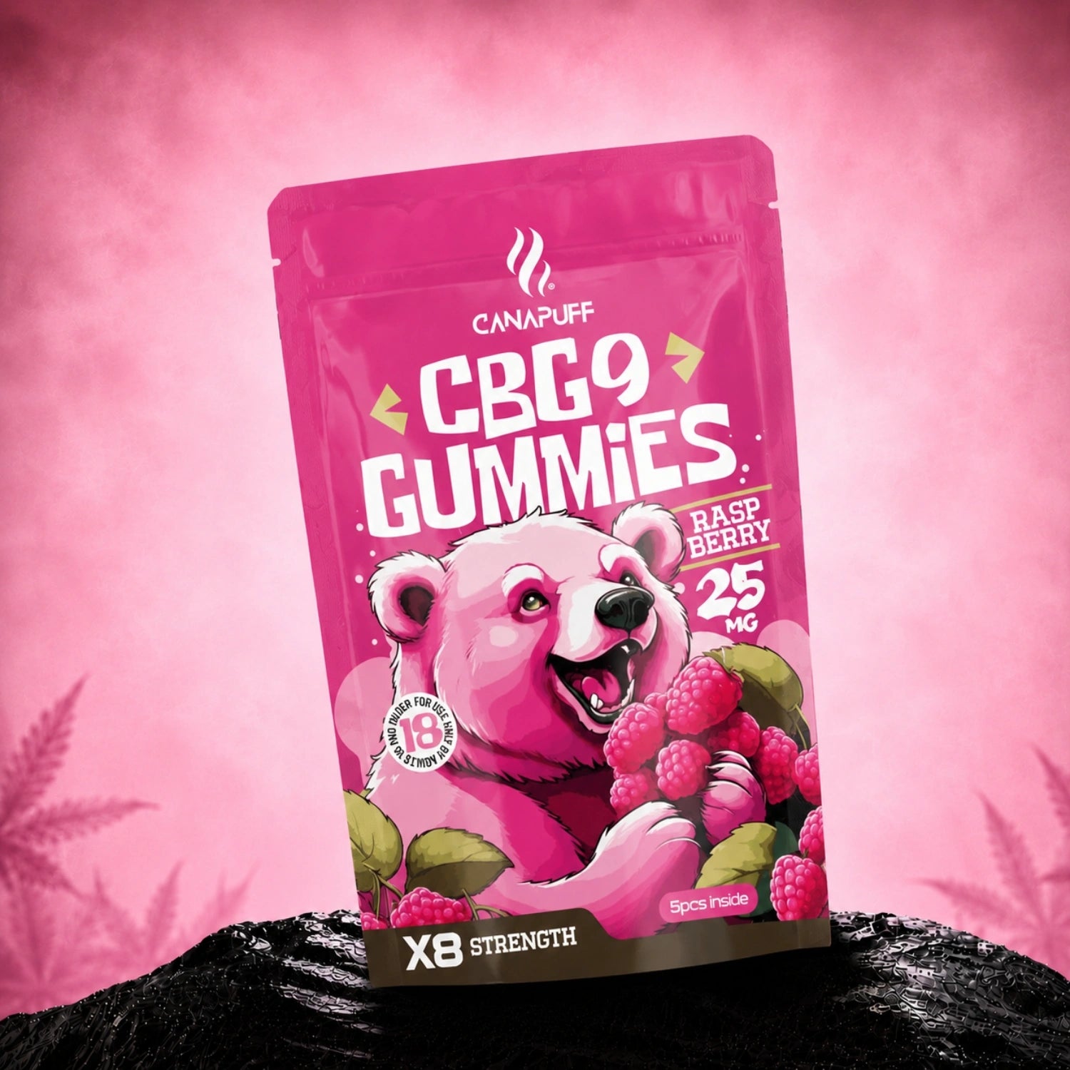 CBG9 Gummibärchen Himbeere