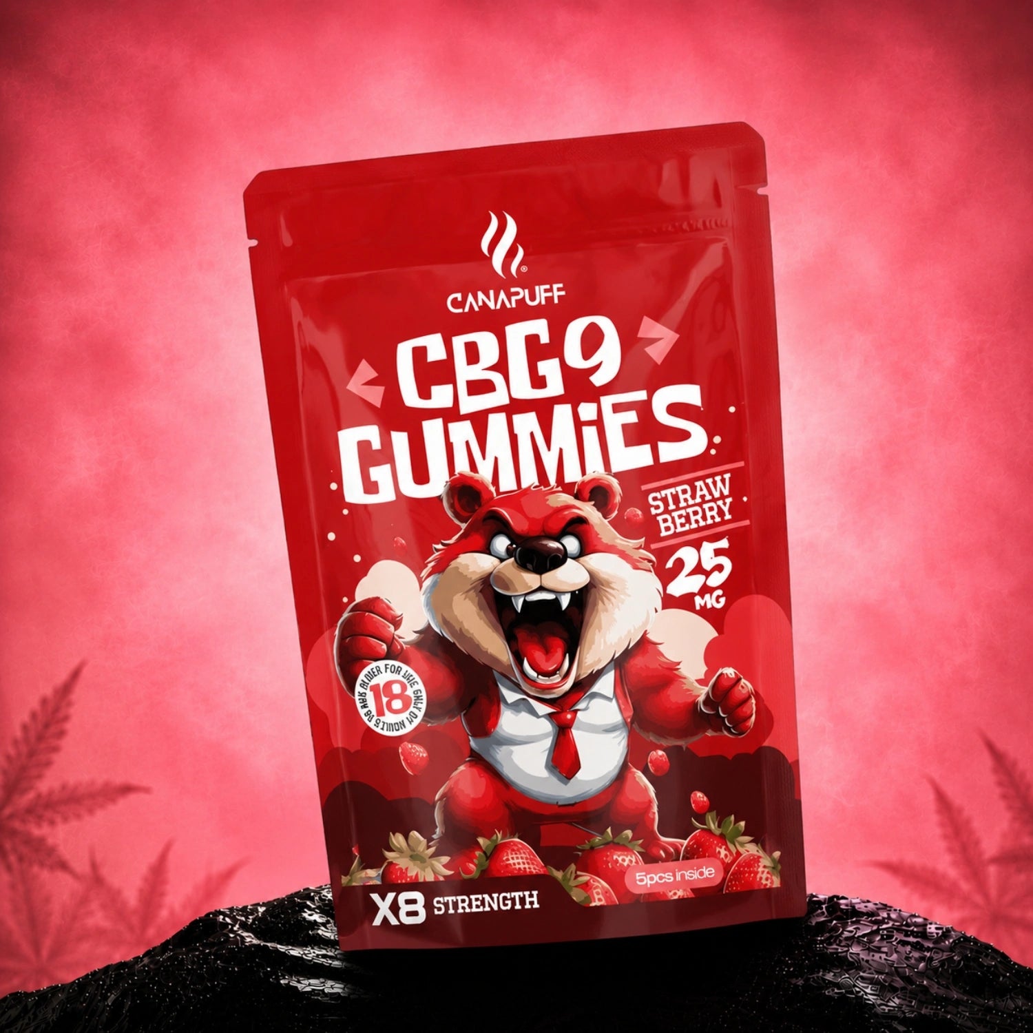 CBG9 Gummibärchen Strawberry