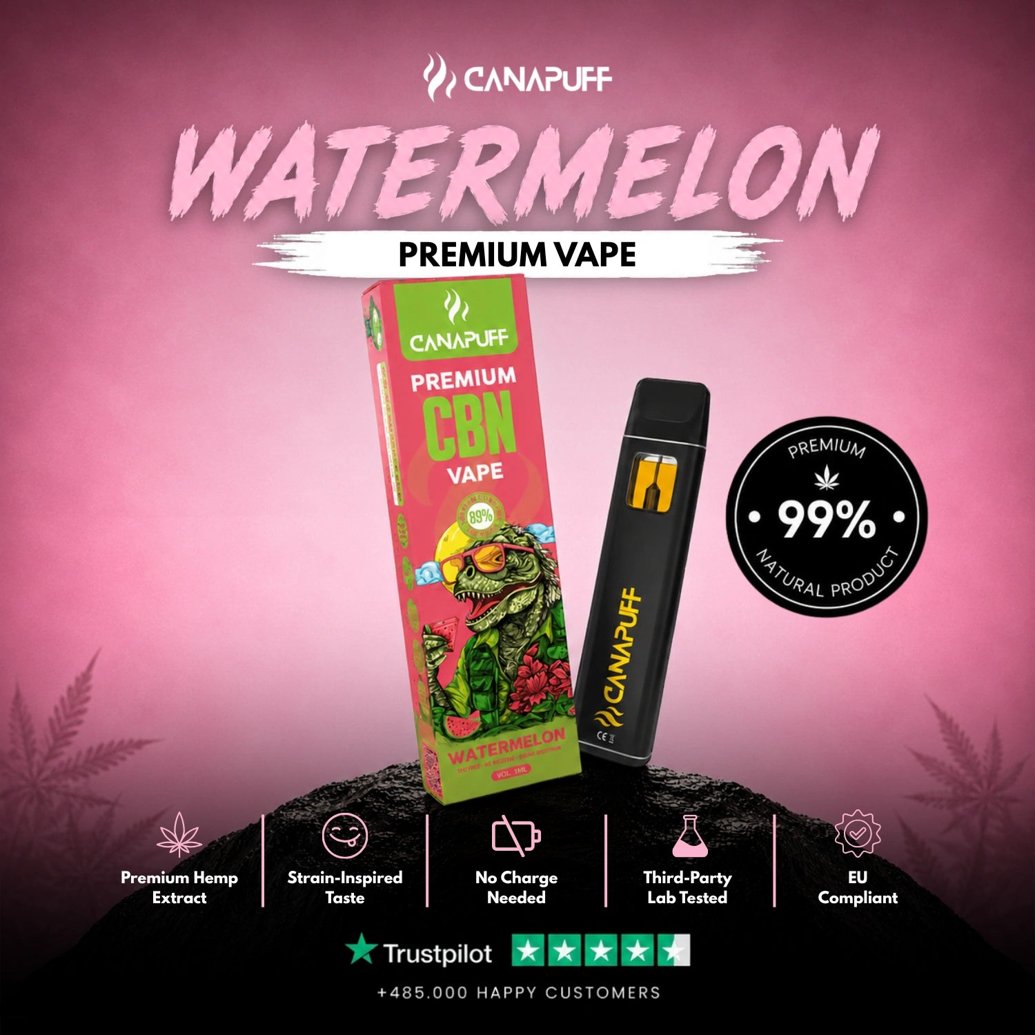 CBN Vape Wassermelone 89 % 1 ml