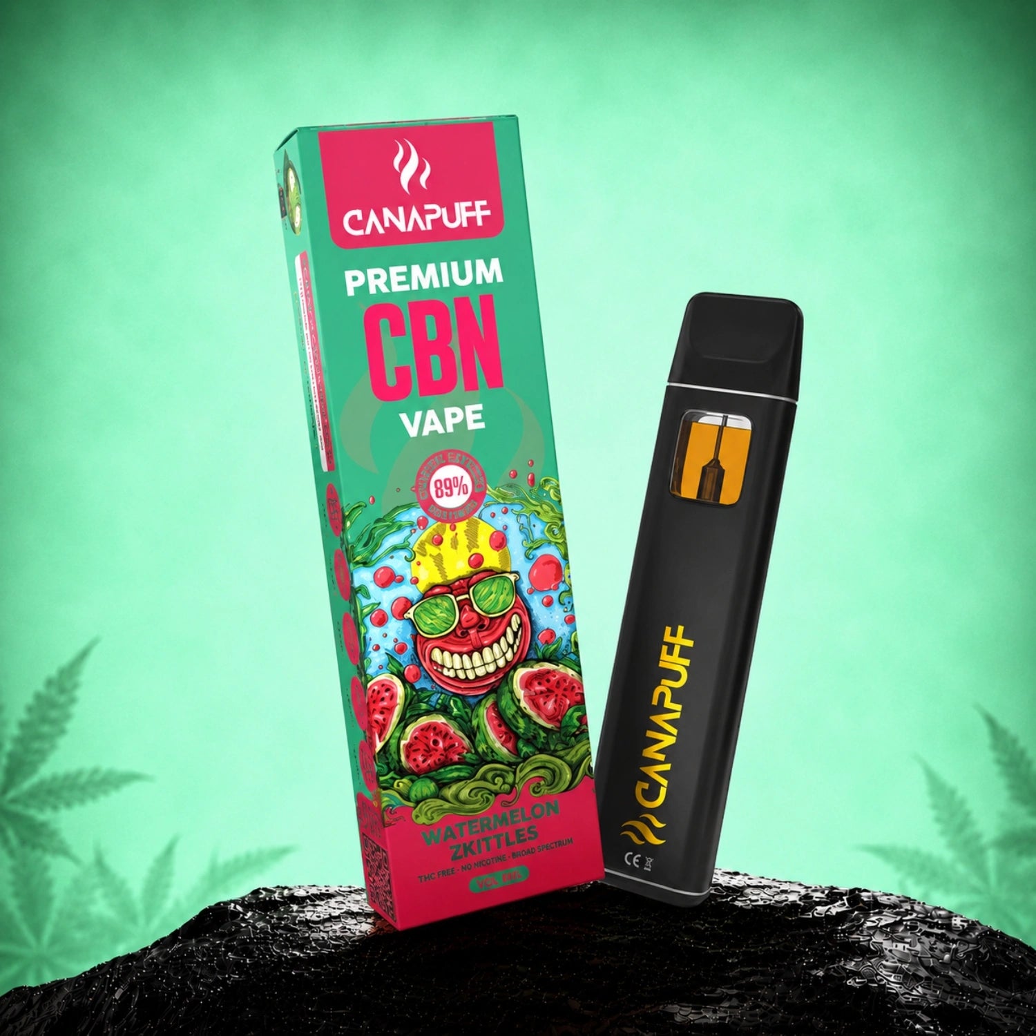 CBN Vape Wassermelone Zkittles 89 % 1 ml