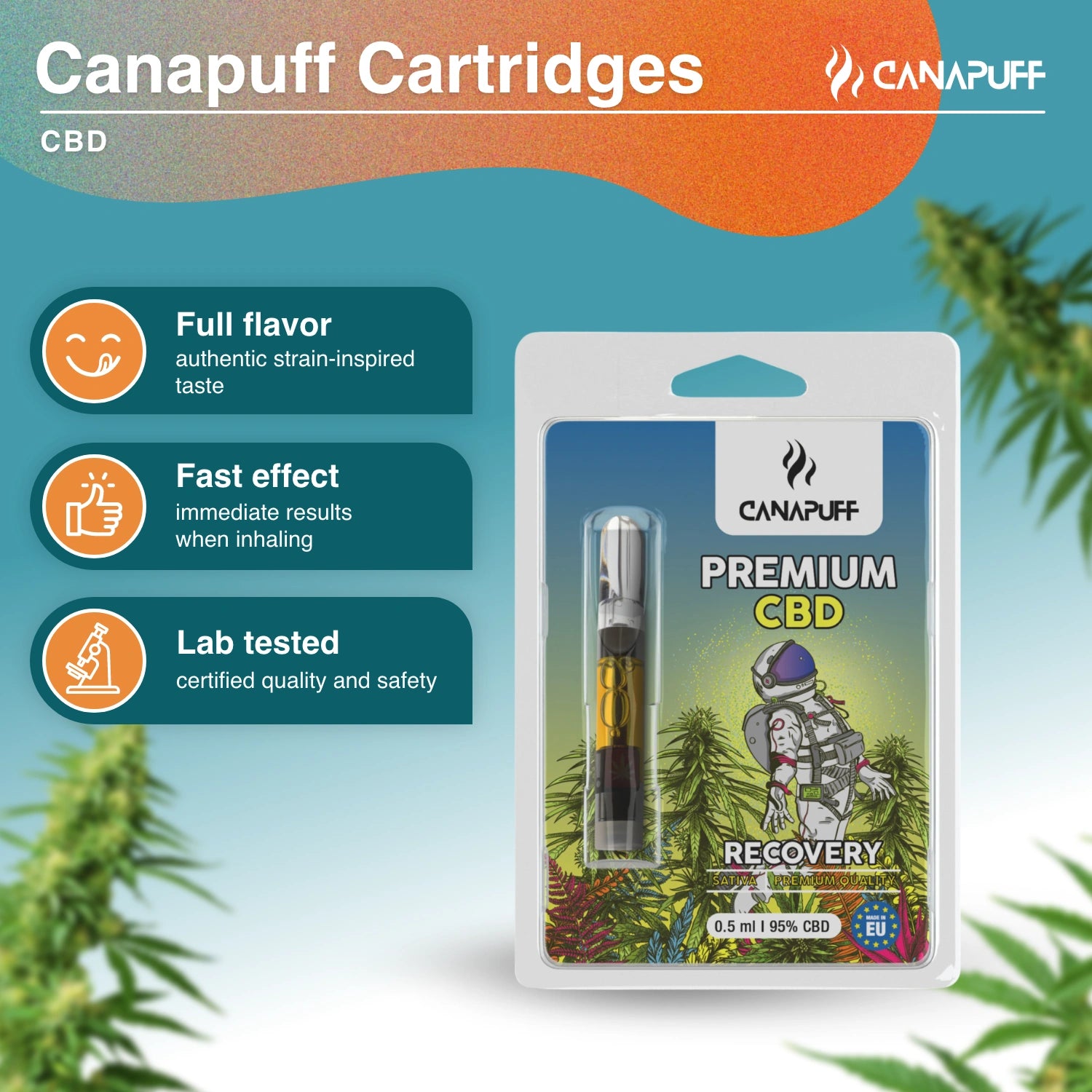 RECOVERY - CBD 95% - Kartusche - CanaPuff