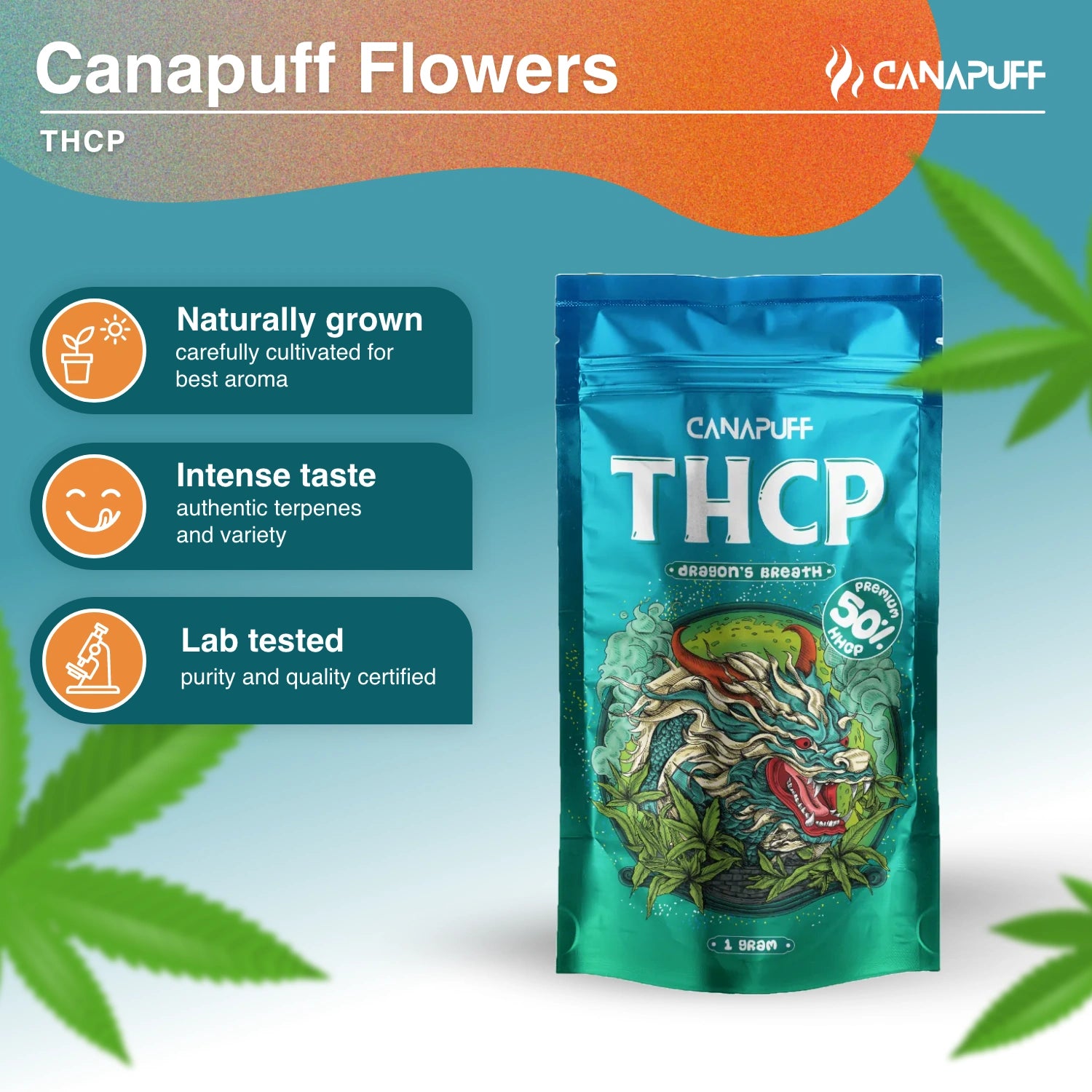 DRAGON'S BREATH 50% - THCp Blüten - Canapuff