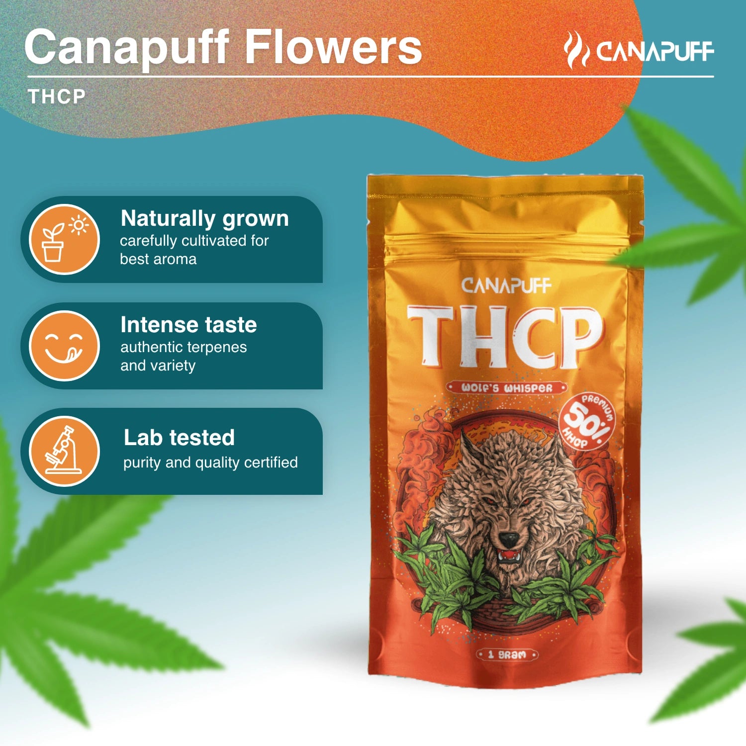 WOLF'S WHISPER 50% - THCp Blüten - Canapuff